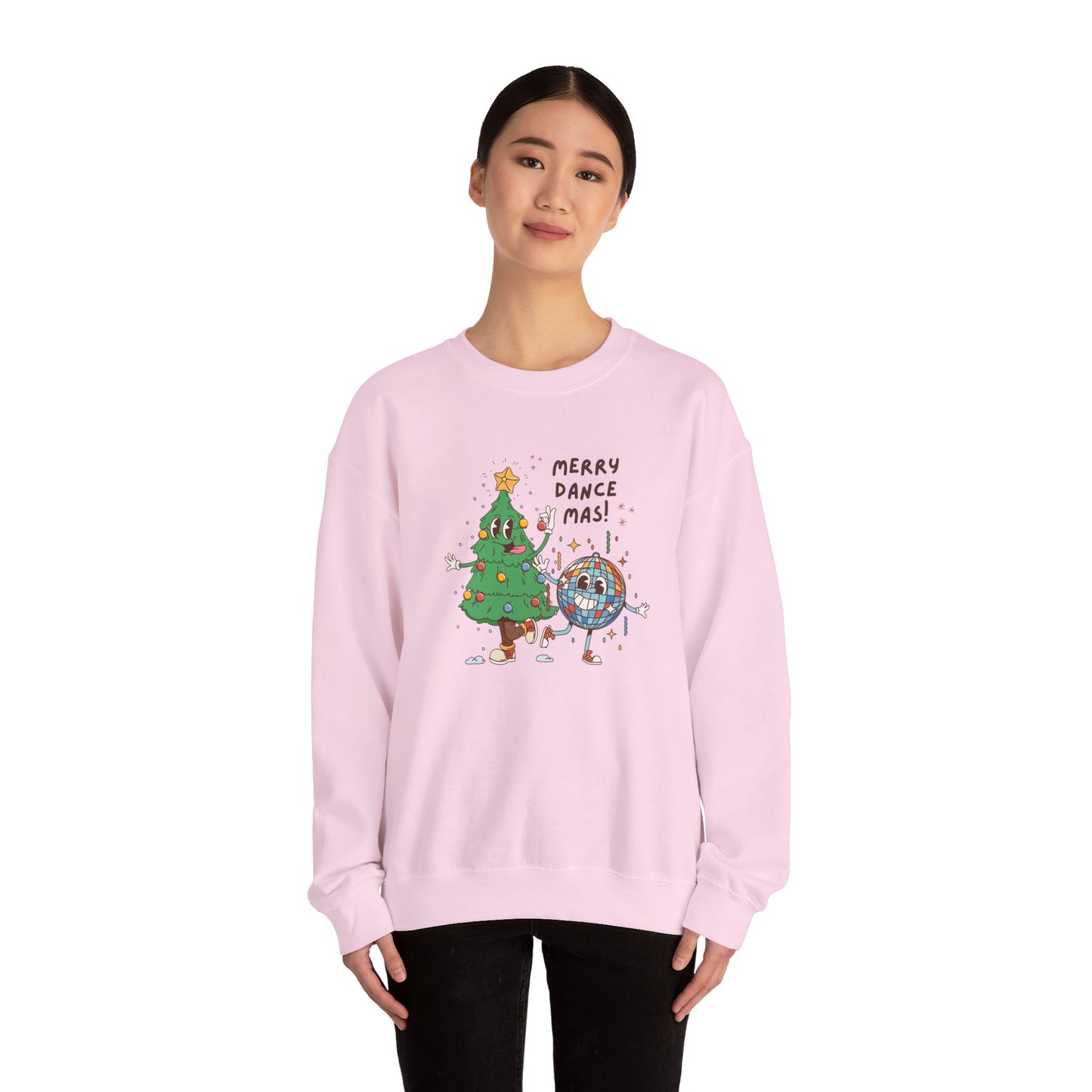 Unisex Heavy Blend Crewneck Sweatshirt Merry Dancemas 🎄🪩✨