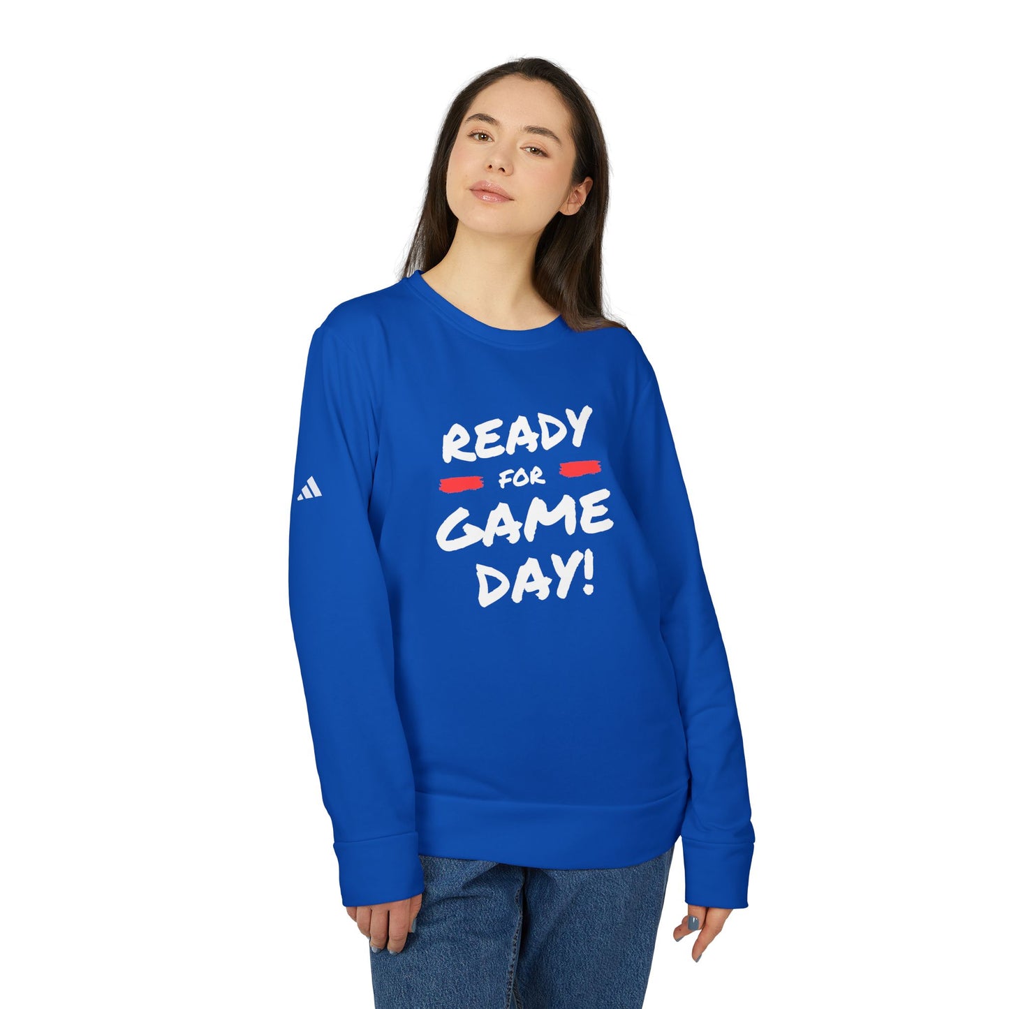 Ready For Game Day Adidas Unisex Cozy Fleece Sweatshirt