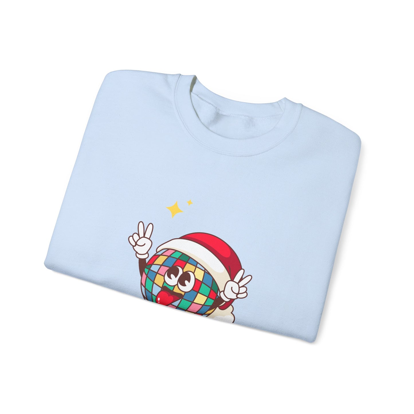 Unisex Heavy Blend Crewneck Sweatshirt Disco Ball Santa Hat 🎉🎅✨