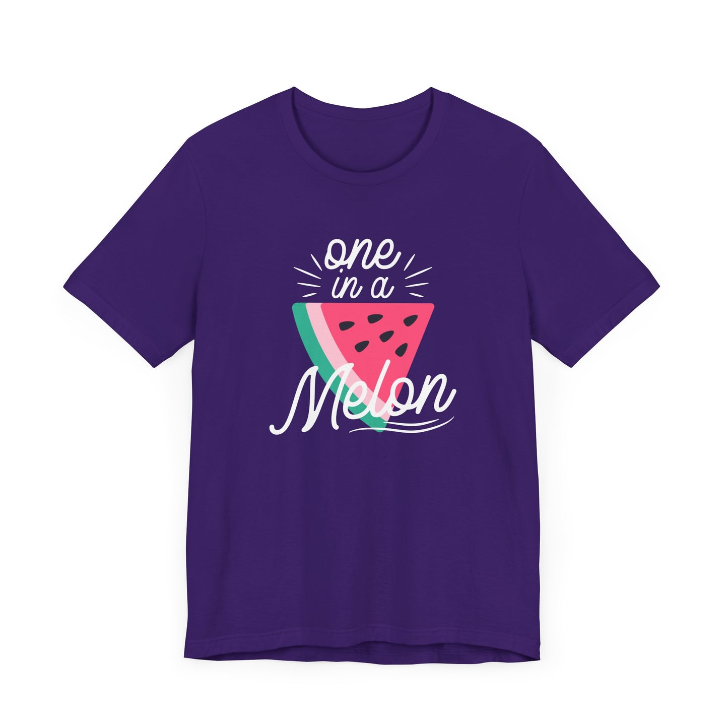 Unisex Jersey Short Sleeve Tee "One In A Melon" Watermelon Print