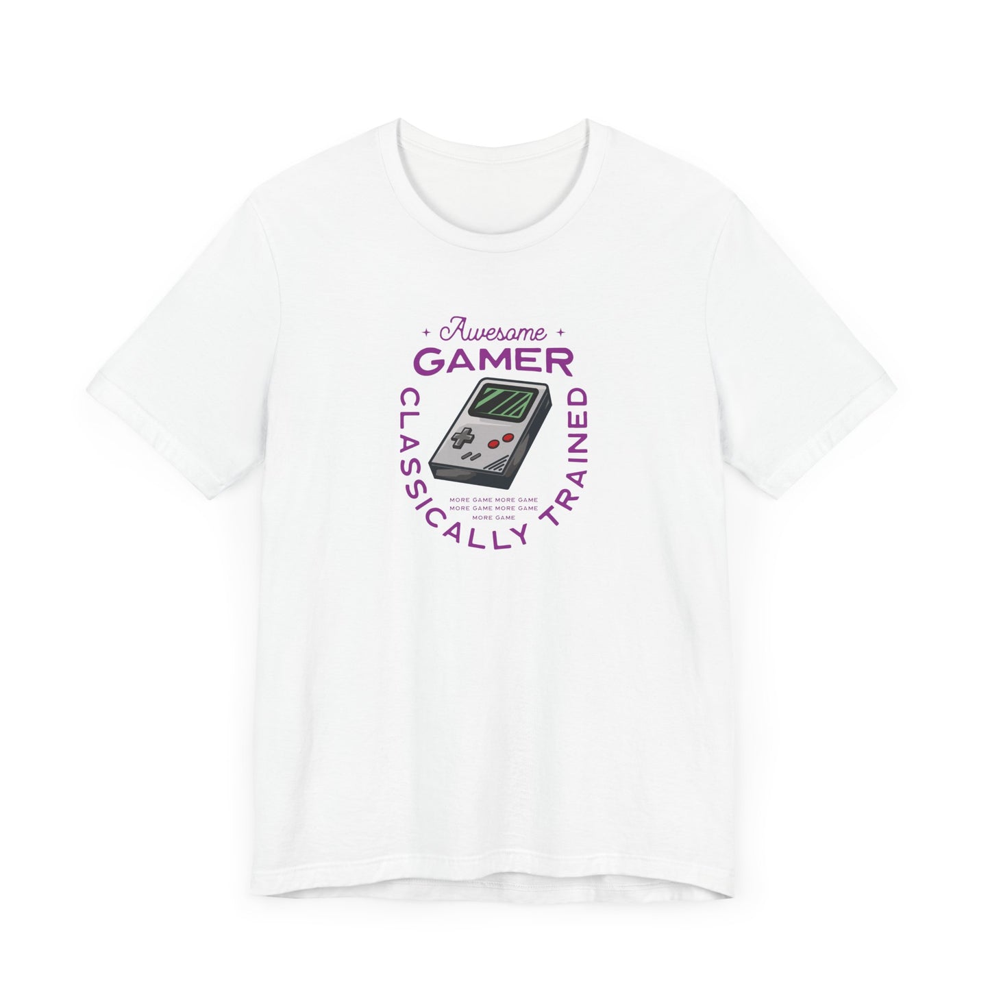 Unisex Jersey Short Sleeve Tee Awesome Gamer Classically Trained Purple Print