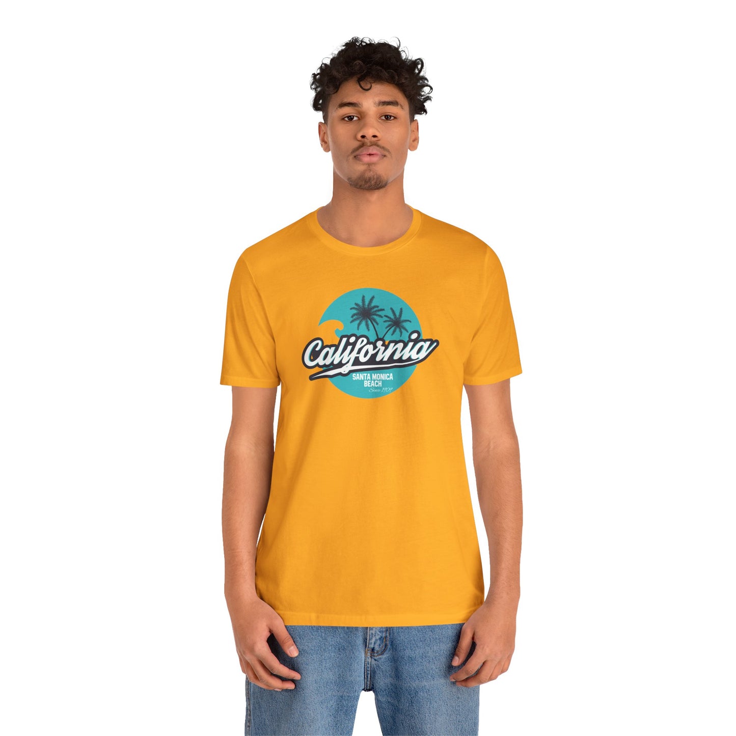 California Santa Monica Beach Unisex Jersey Short Sleeve Tee