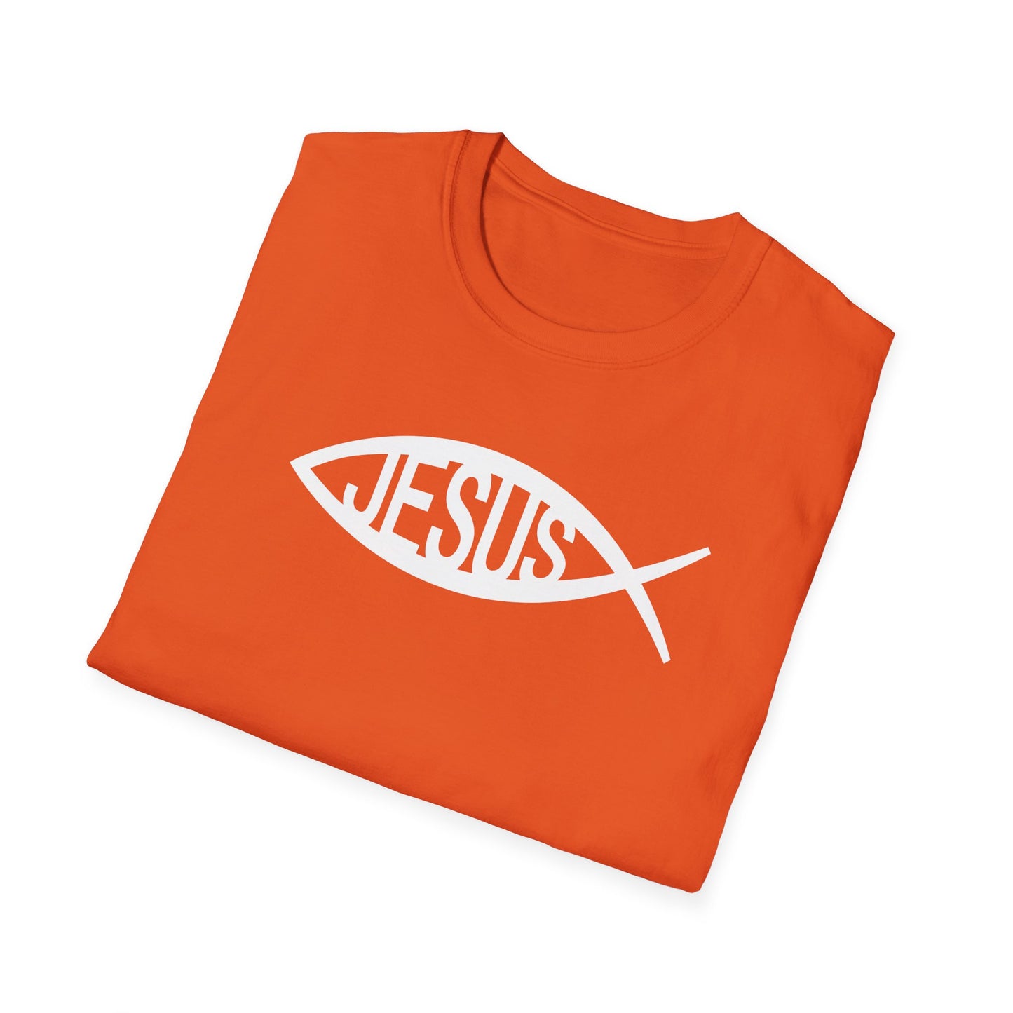 Jesus Fish Ichthys Softstyle T-Shirt