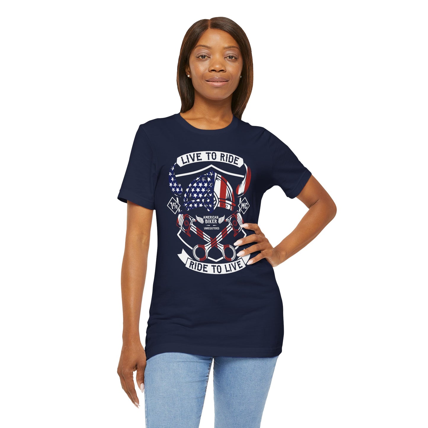 Live To Ride Ride To Live 1% MC Unisex Jersey Short Sleeve Tee
