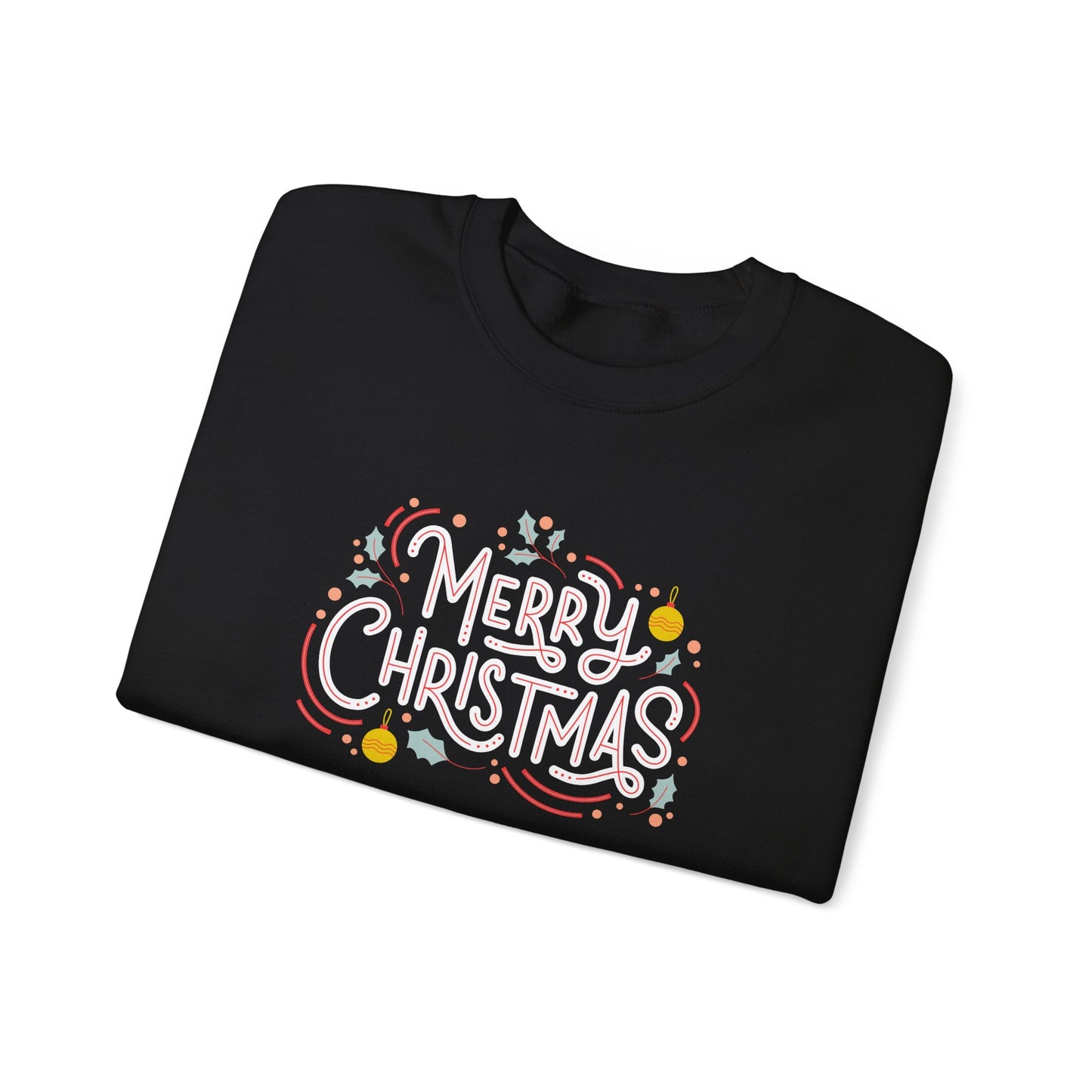 Unisex Heavy Blend Crewneck Sweatshirt Beautiful Merry Christmas Design 🎄✨