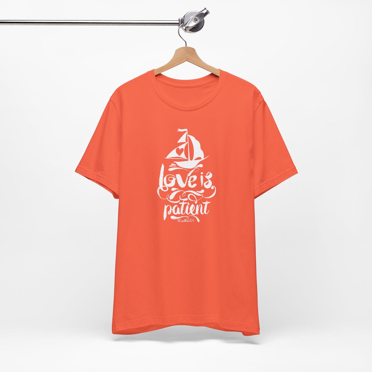 Love Is Patient Corinthians 13:4 Unisex Jersey Short Sleeve Tee