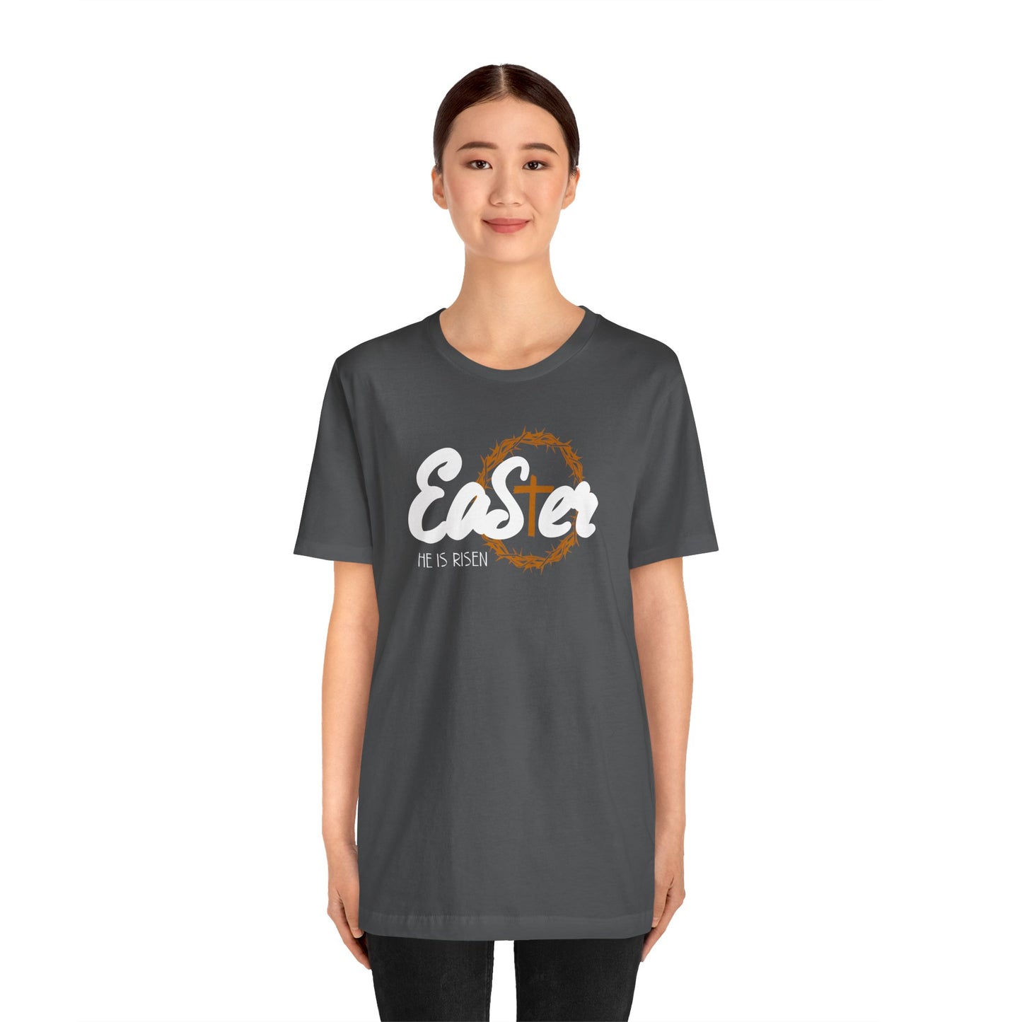 Easter He Is Risen Unisex Jersey Short Sleeve Tee