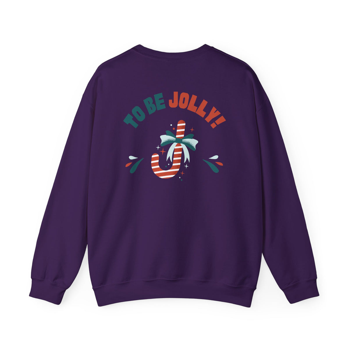 Unisex Heavy Blend Crewneck Sweatshirt 'Tis The Season To Be Jolly with Santa Hat & Lights 🎄✨