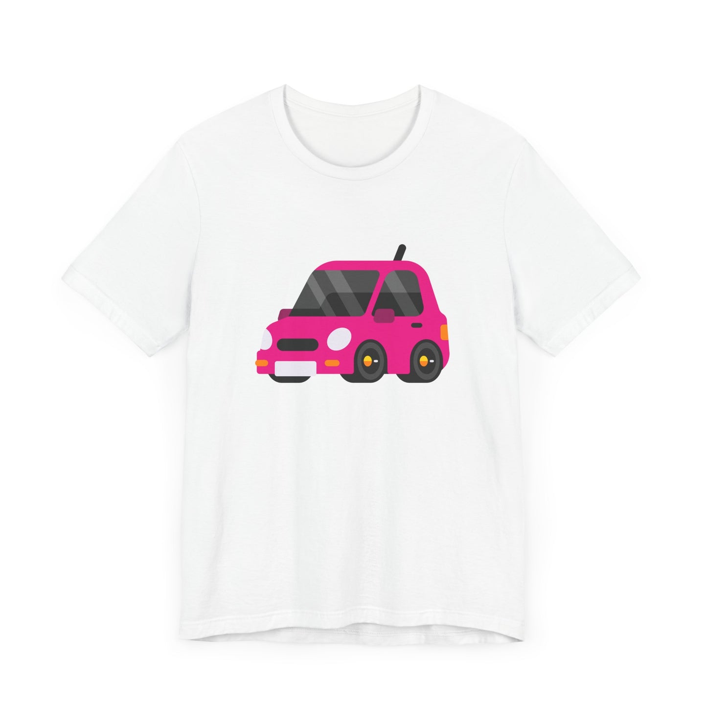 Unisex Jersey Short Sleeve Tee Adorable Car T-shirt Pink Car