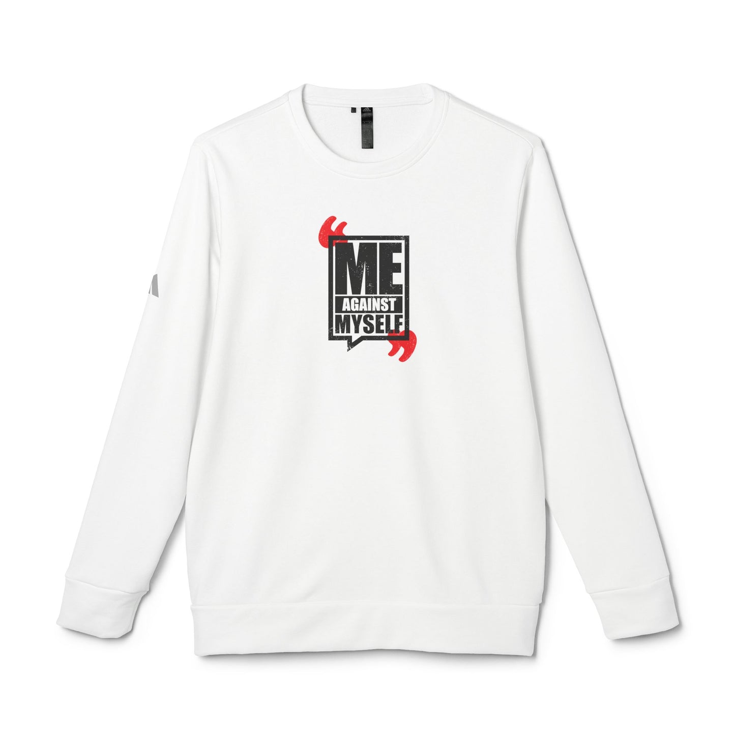 Me Against Myself Adidas Unisex Cozy Fleece Sweatshirt