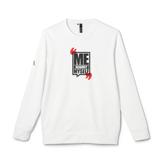 Me Against Myself Adidas Unisex Cozy Fleece Sweatshirt