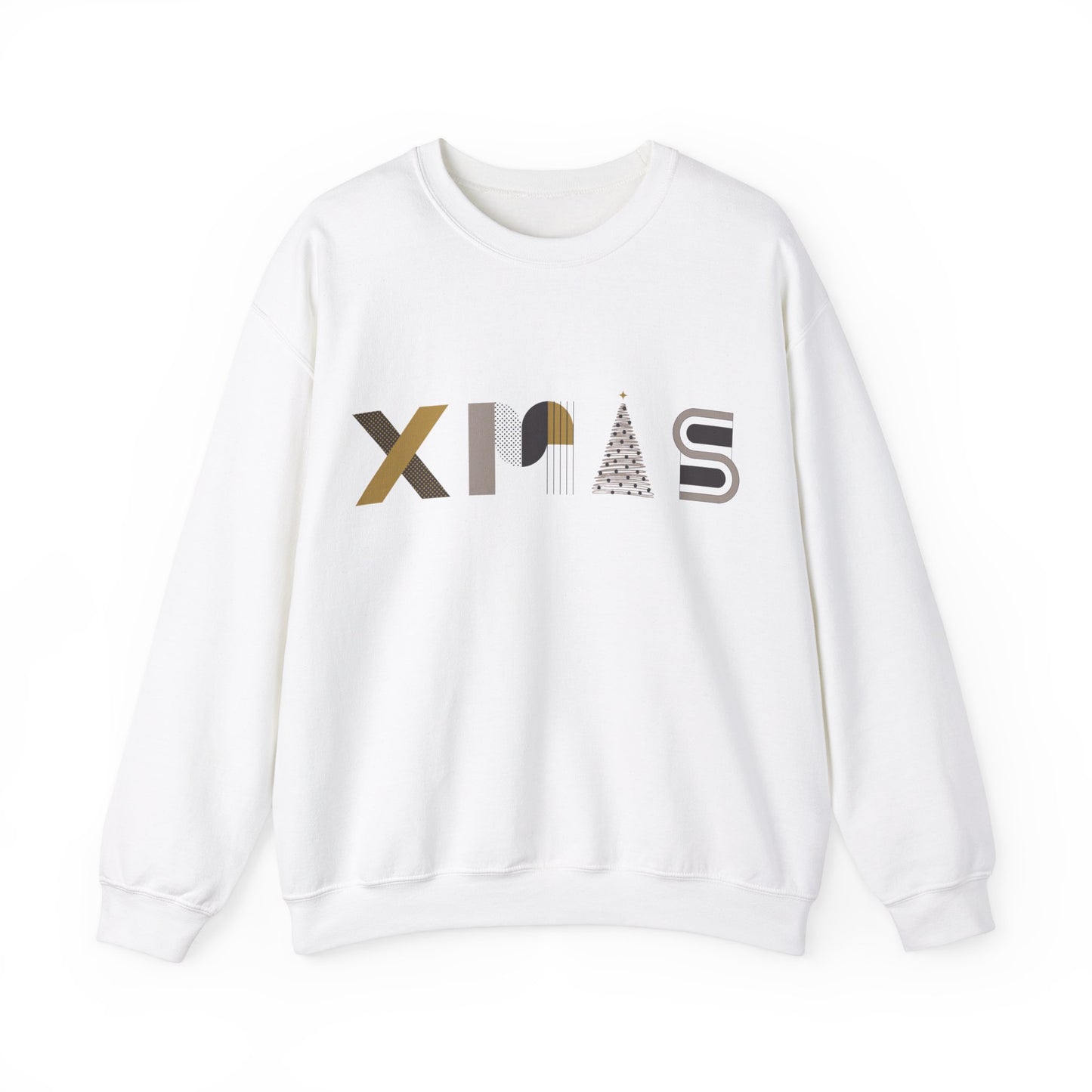 Unisex Heavy Blend Crewneck Sweatshirt Stylish XMAS Typography 🎄✨