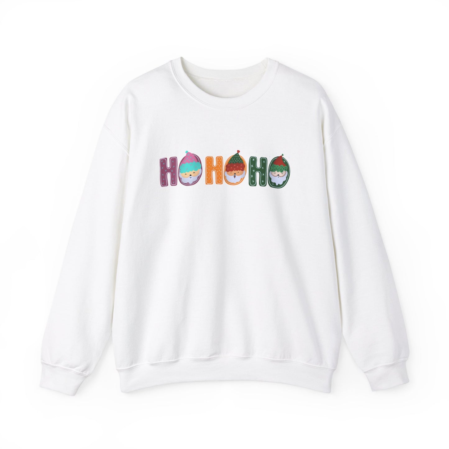 Unisex Heavy Blend Crewneck Sweatshirt HO HO HO with Santa's Elf 🎅✨