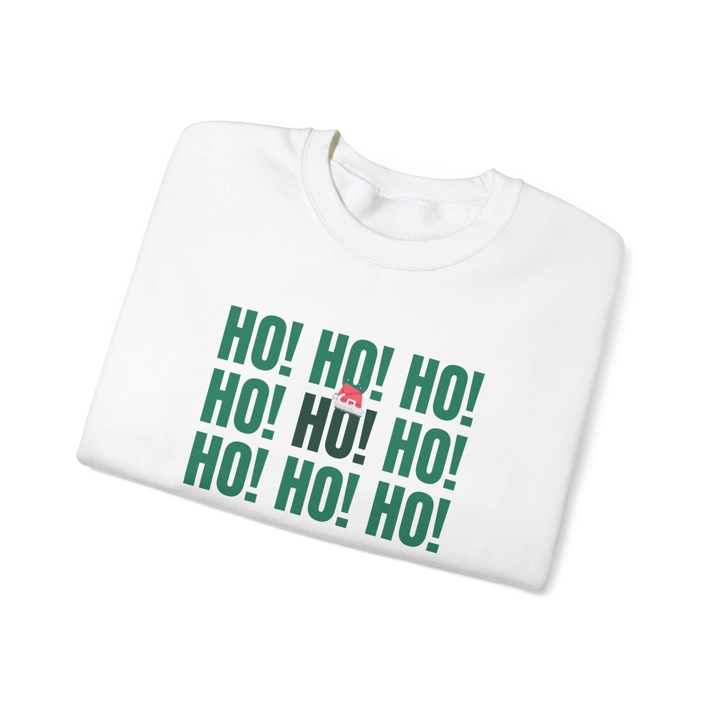 Unisex Heavy Blend Crewneck Sweatshirt Ho Ho Ho 🎅🎉✨