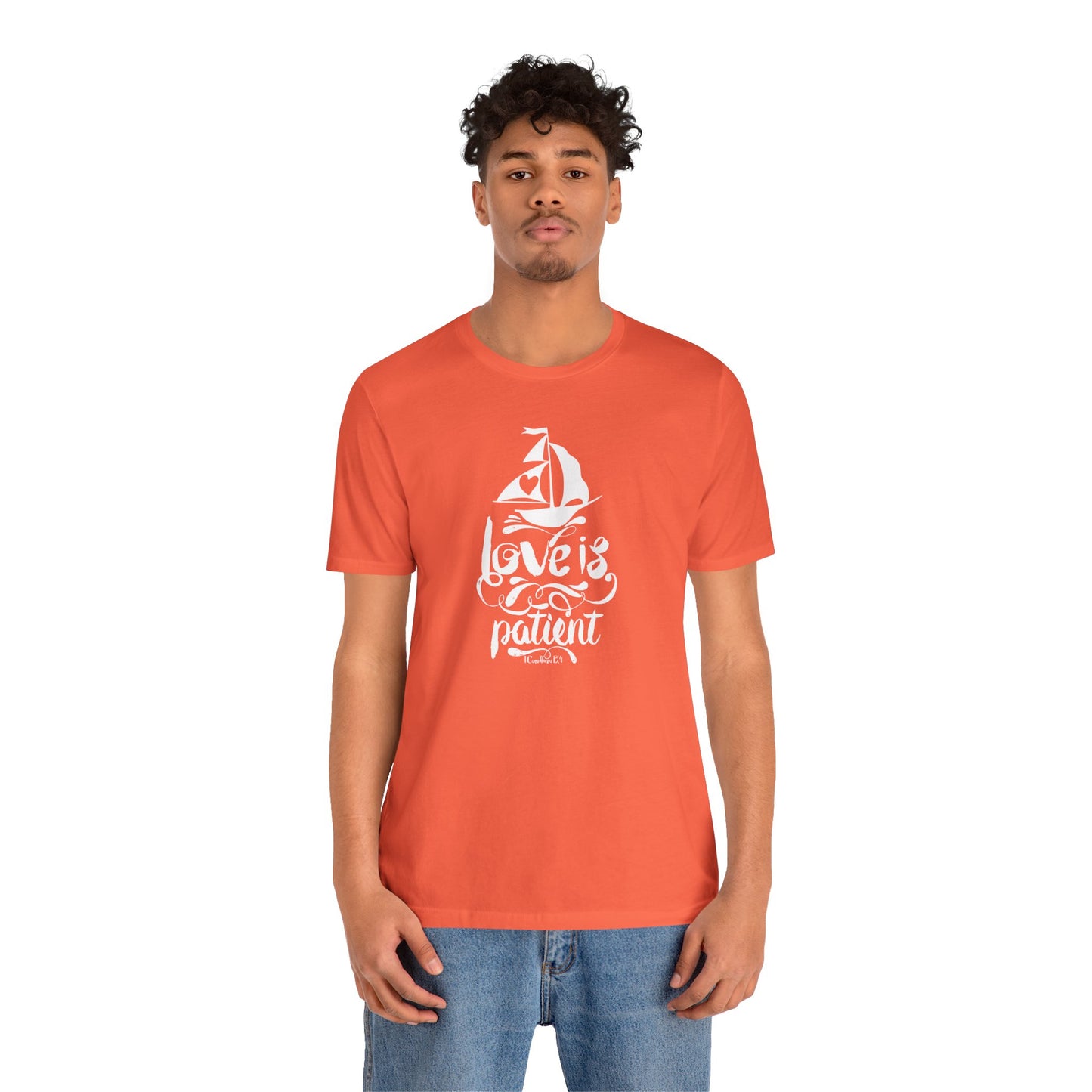 Love Is Patient Corinthians 13:4 Unisex Jersey Short Sleeve Tee