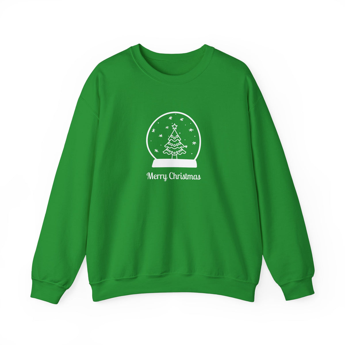Snow Globe with Merry Christmas 🎄❄️✨ Unisex Heavy Blend Crewneck Sweatshirt