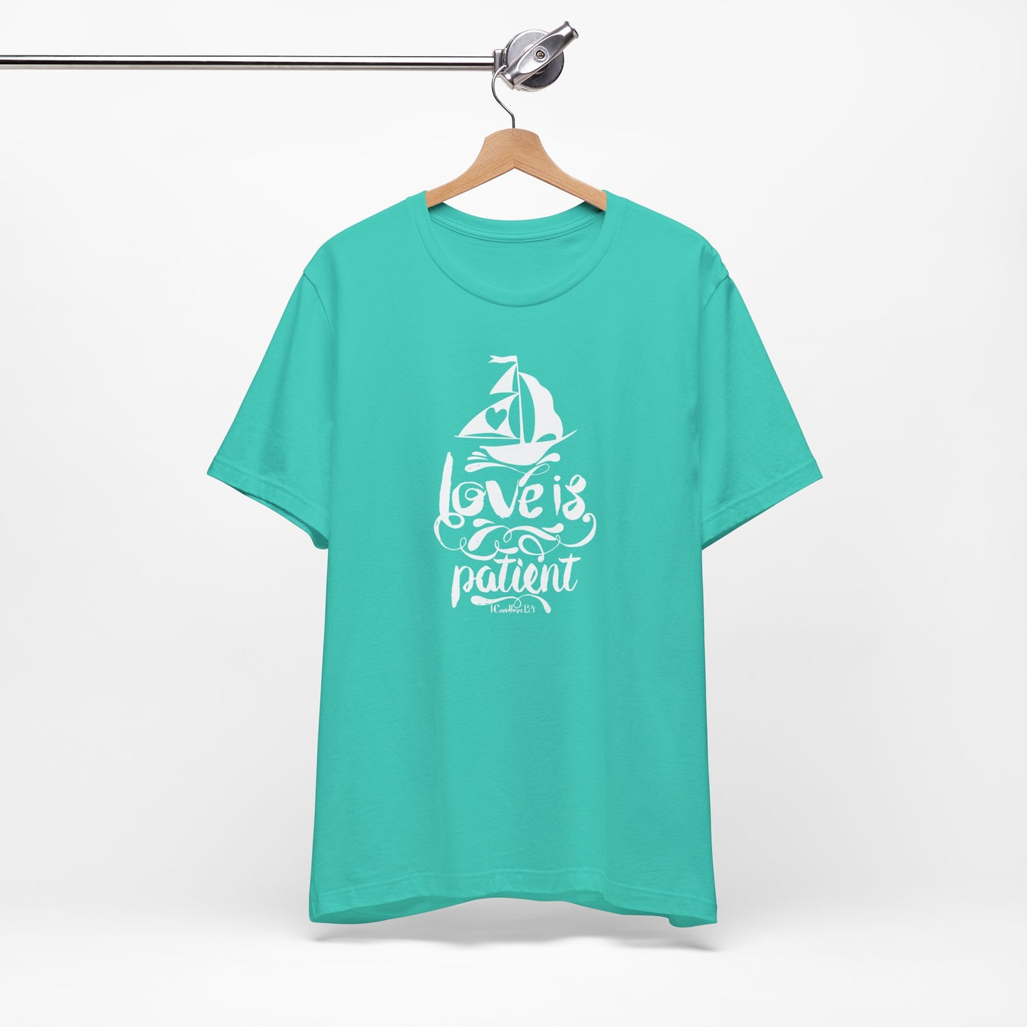 Love Is Patient Corinthians 13:4 Unisex Jersey Short Sleeve Tee