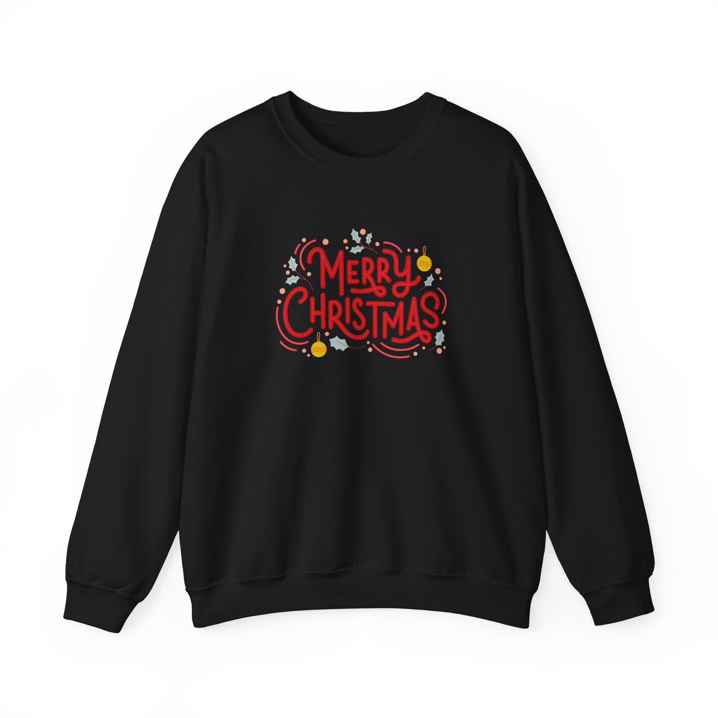 Unisex Heavy Blend Crewneck Sweatshirt Beautiful Merry Christmas Design 🎄✨