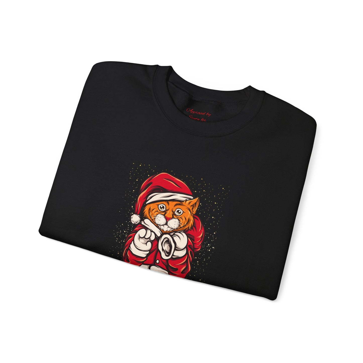 Unisex Heavy Blend Crewneck Sweatshirt Santa Paws Feline Festive Fun 🎅🐾🎁