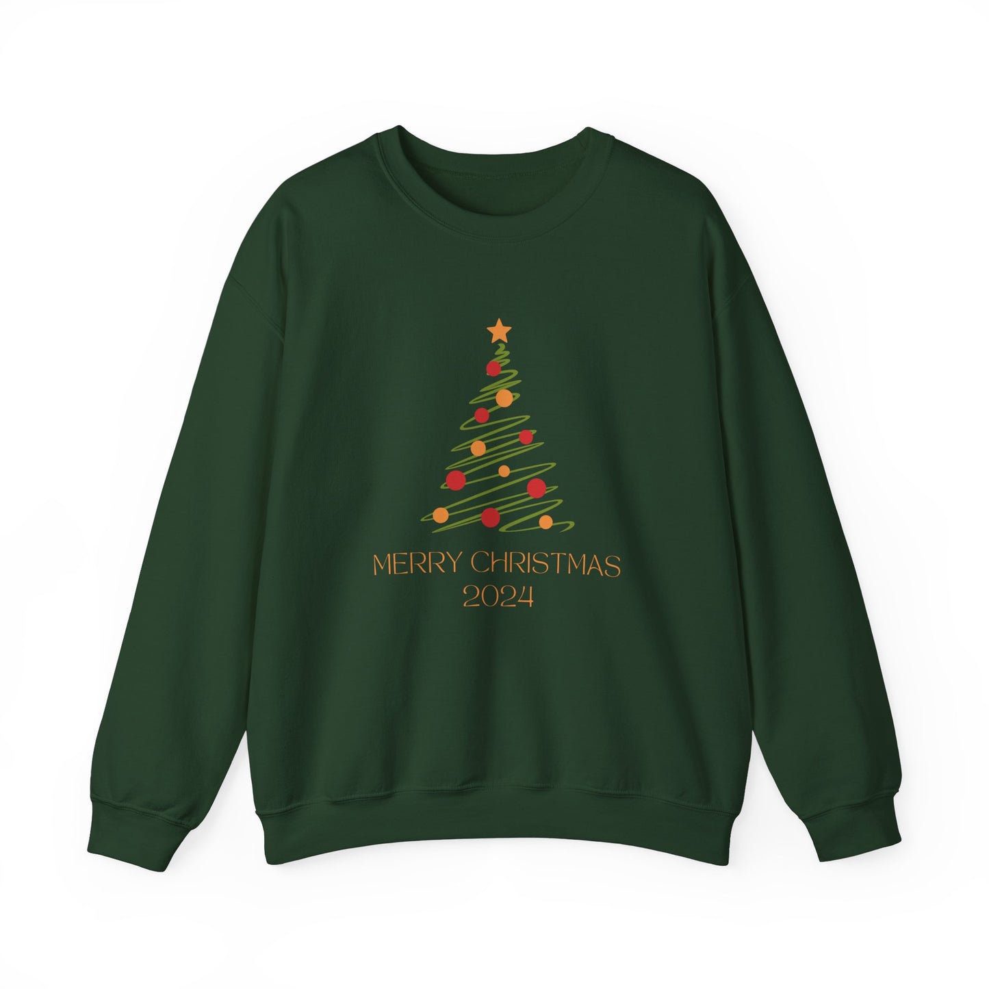 Unisex Heavy Blend Crewneck Sweatshirt Merry Christmas 2024 🎄✨