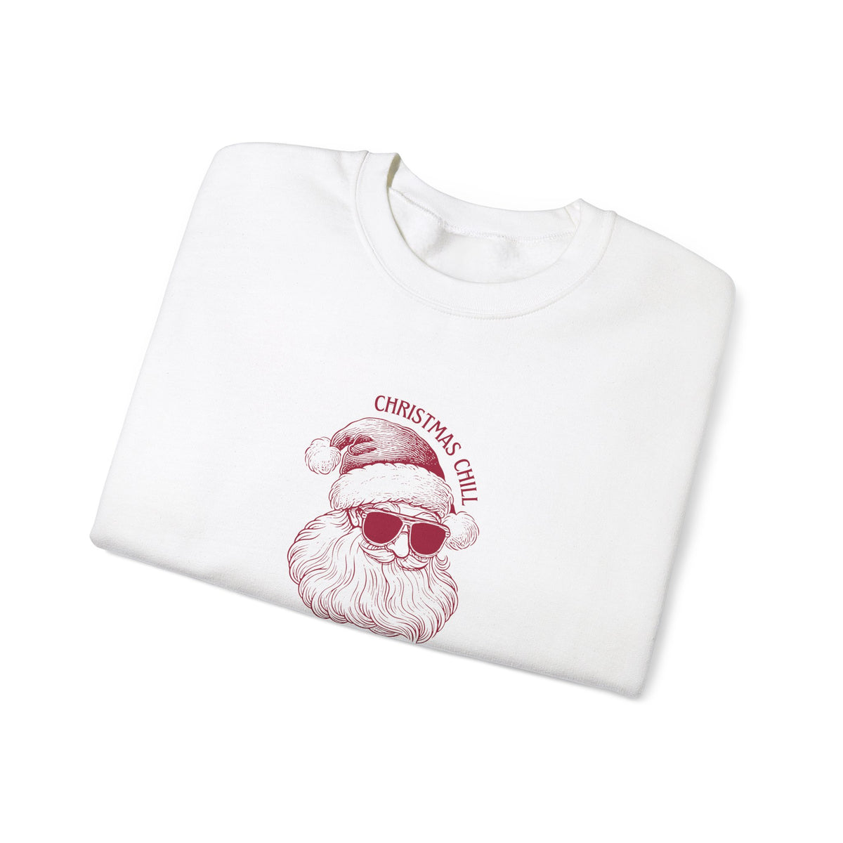 Unisex Heavy Blend Crewneck Sweatshirt Christmas Chill Santa in Sunglasses 🎅😎✨