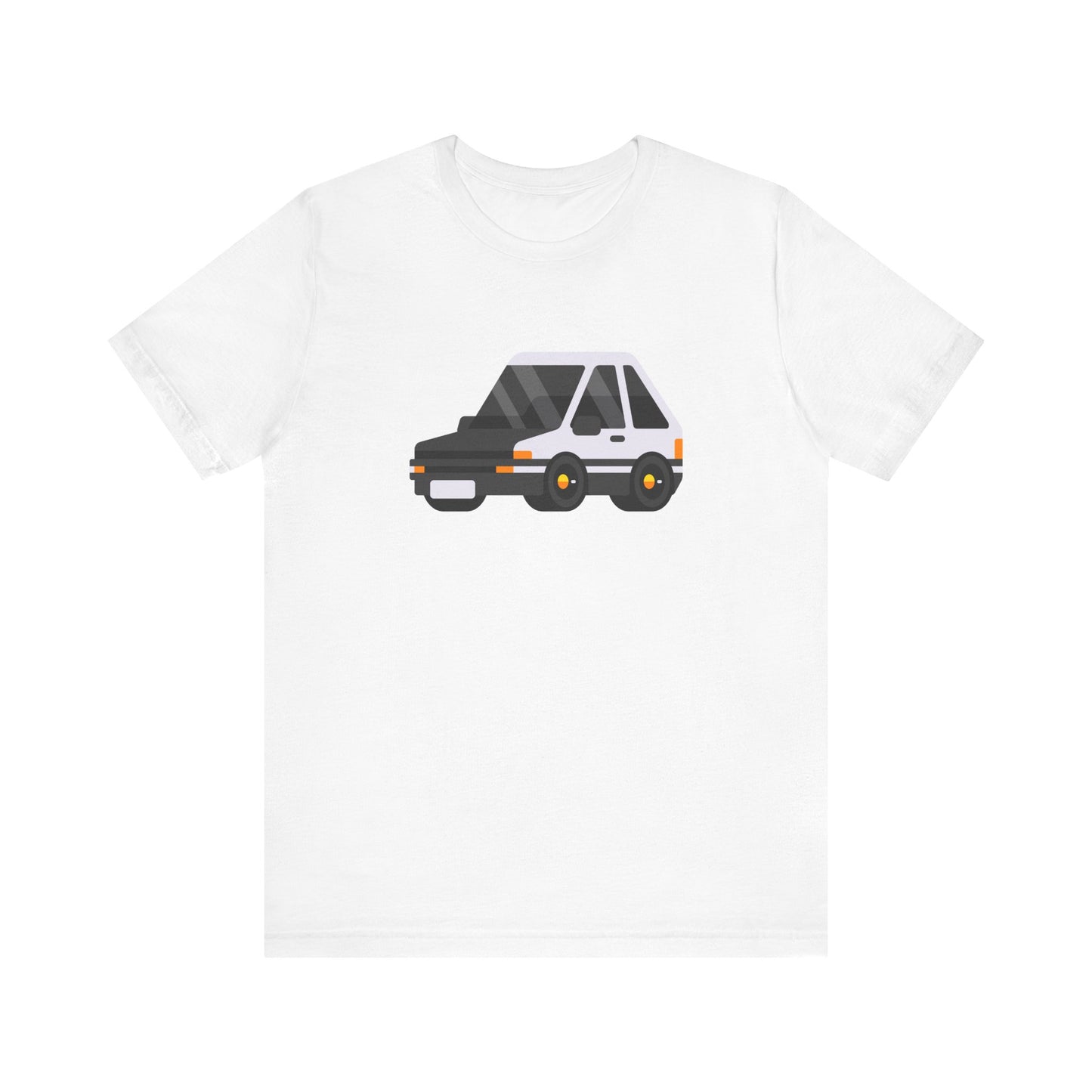 Unisex Jersey Short Sleeve Tee Adorable Car T-shirt White Car