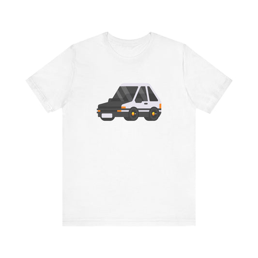 Unisex Jersey Short Sleeve Tee Adorable Car T-shirt White Car