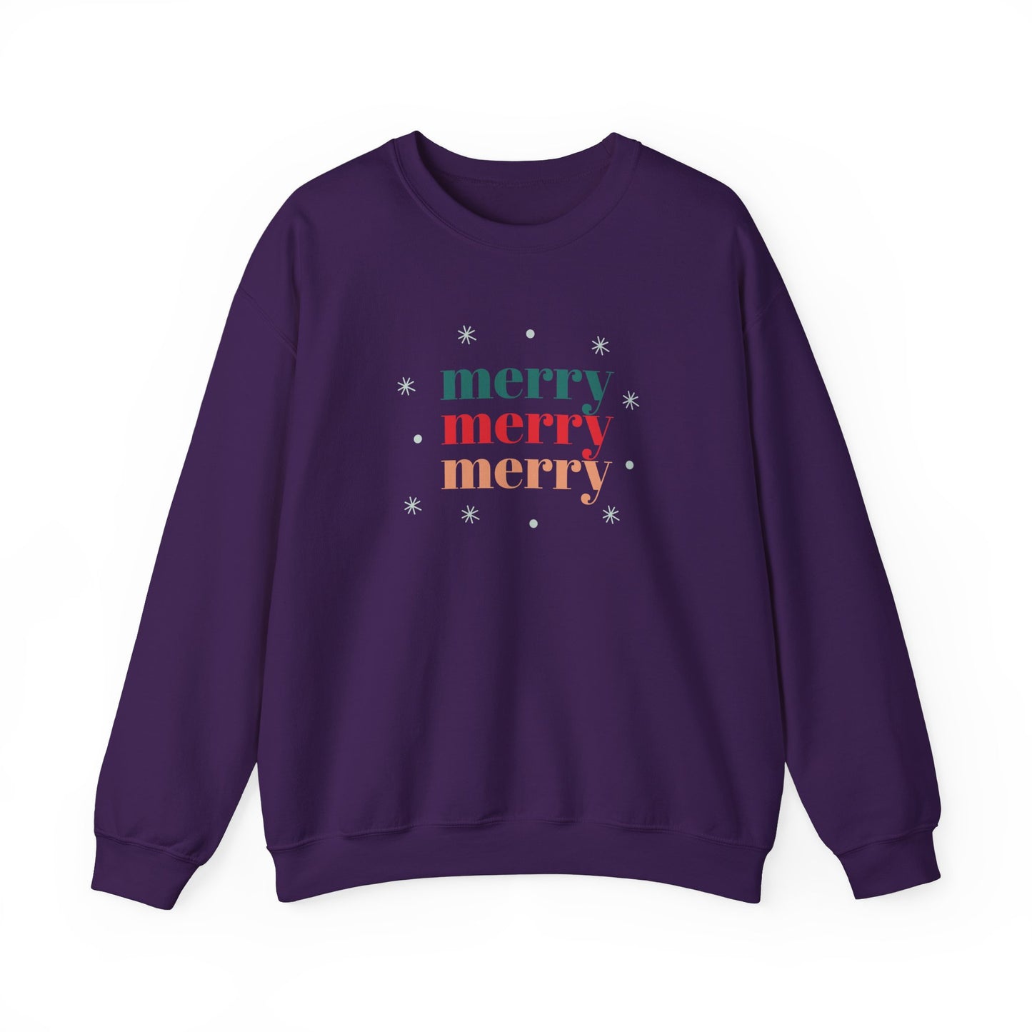 Unisex Heavy Blend Crewneck Sweatshirt Merry Merry Merry 🎄❄️✨