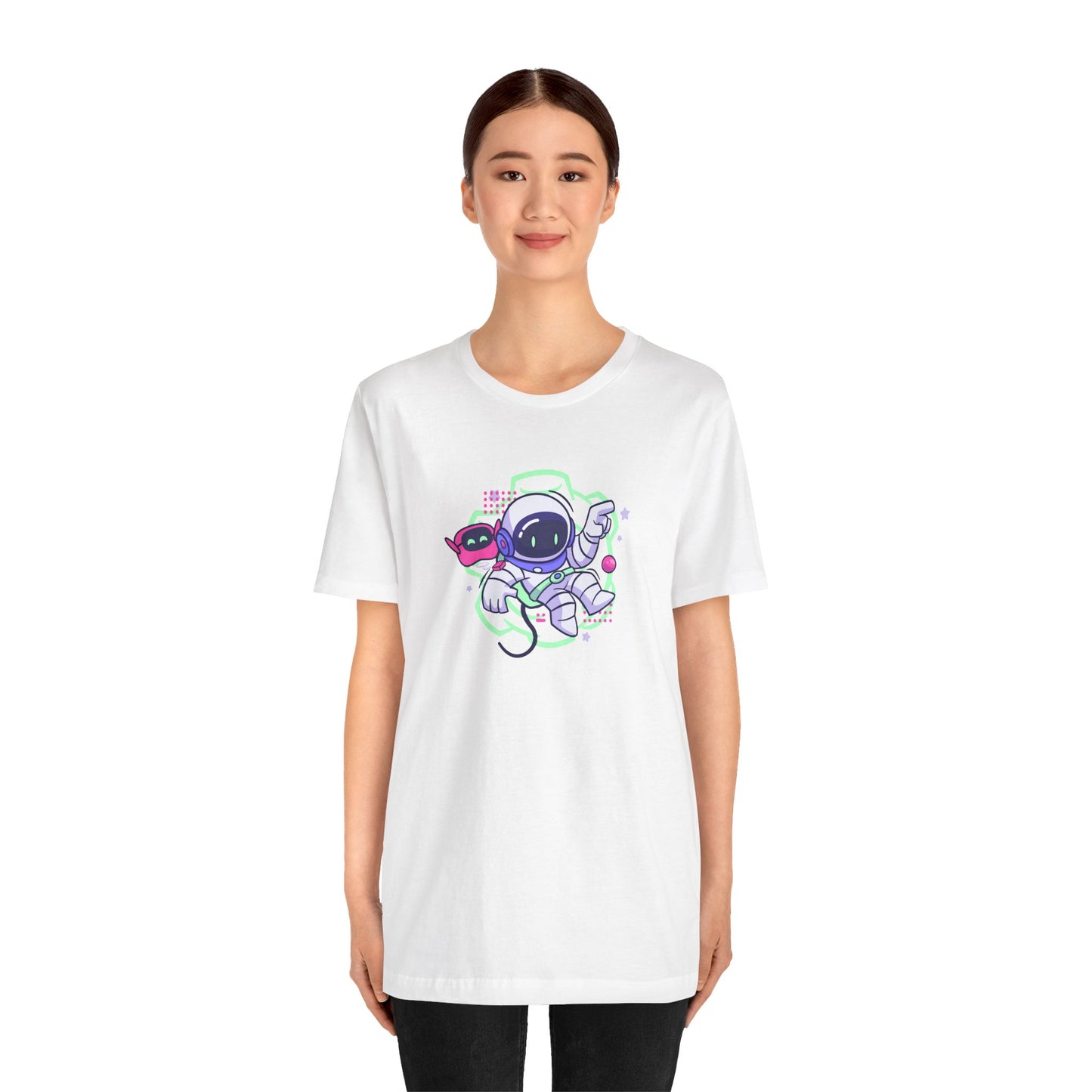 Astronaut In Space Unisex Jersey Short Sleeve Tee