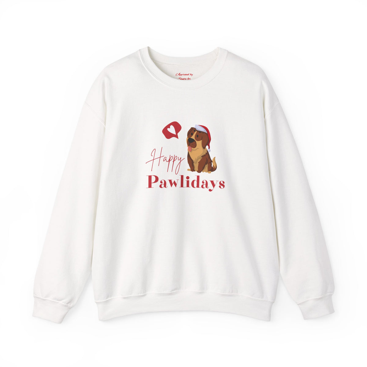 Happy Pawlidays with Santa Dog 🎅🐾❤️ Unisex Heavy Blend Crewneck Sweatshirt