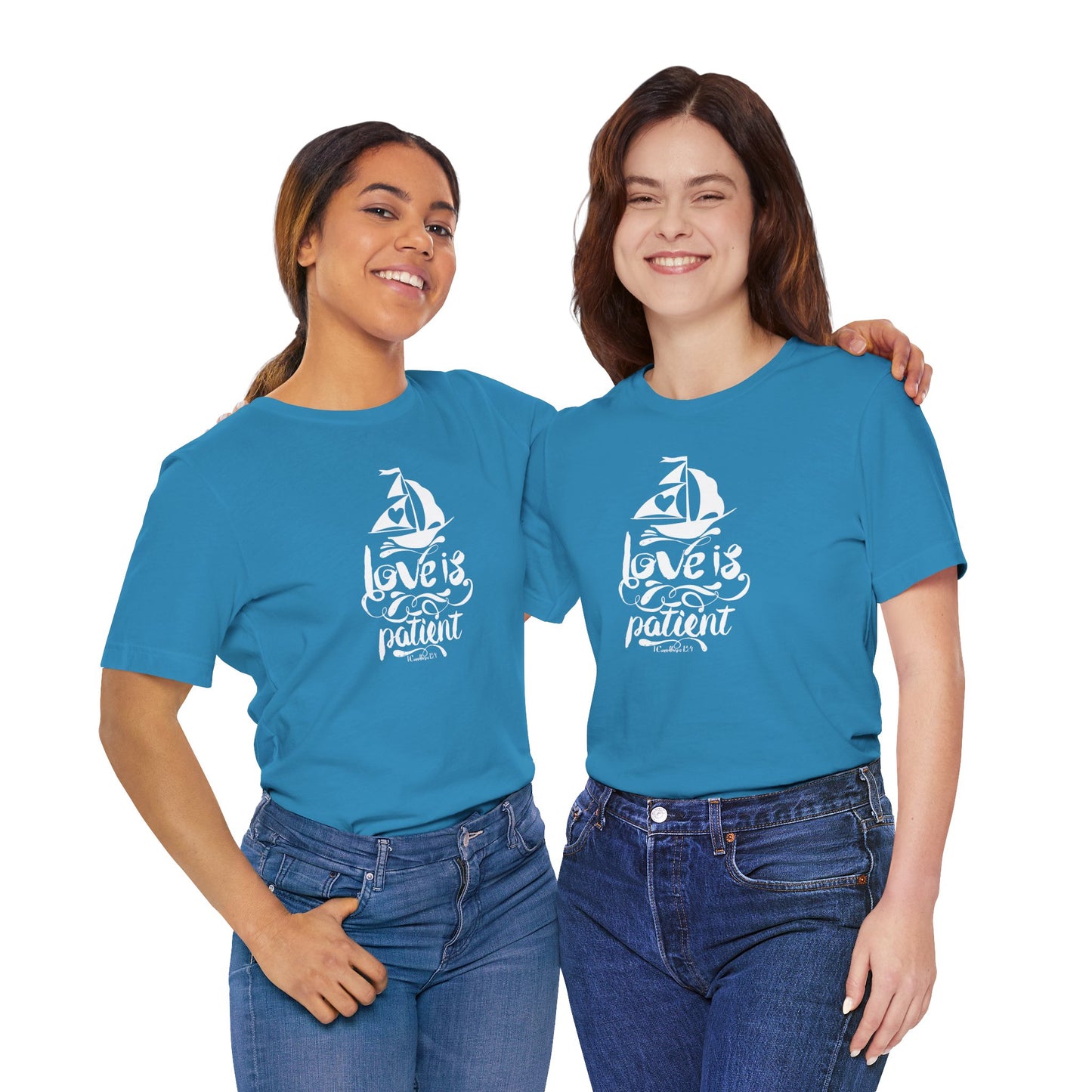 Love Is Patient Corinthians 13:4 Unisex Jersey Short Sleeve Tee