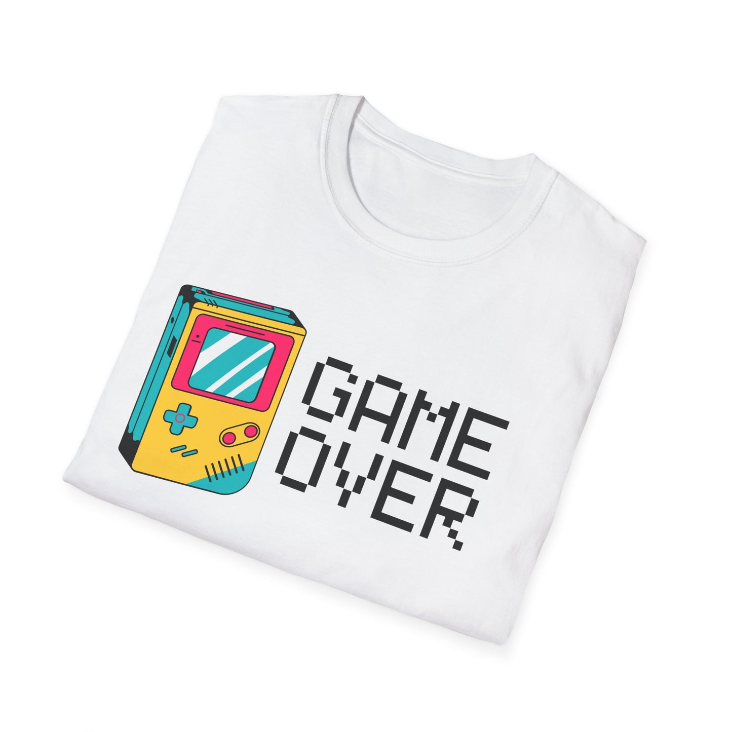 Game Over Gameboy Unisex Softstyle T-Shirt