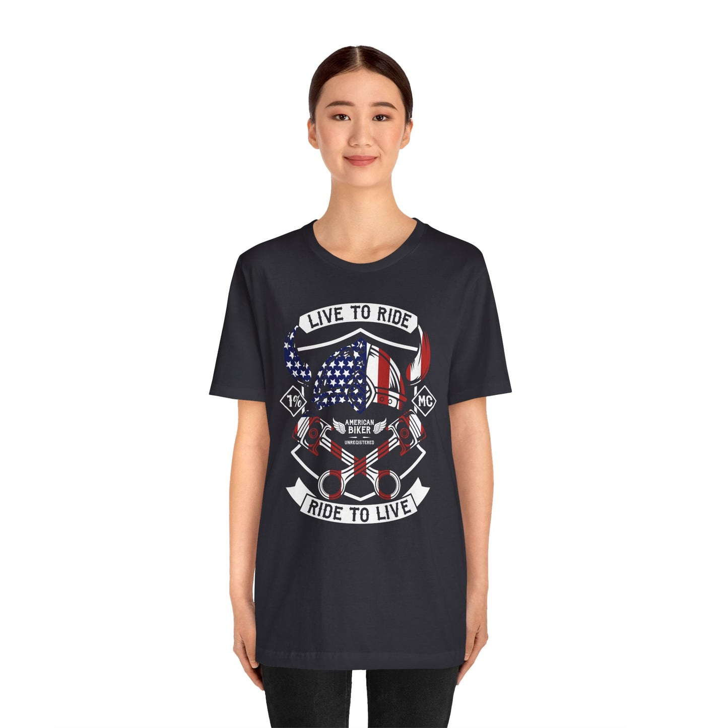 Live To Ride Ride To Live 1% MC Unisex Jersey Short Sleeve Tee
