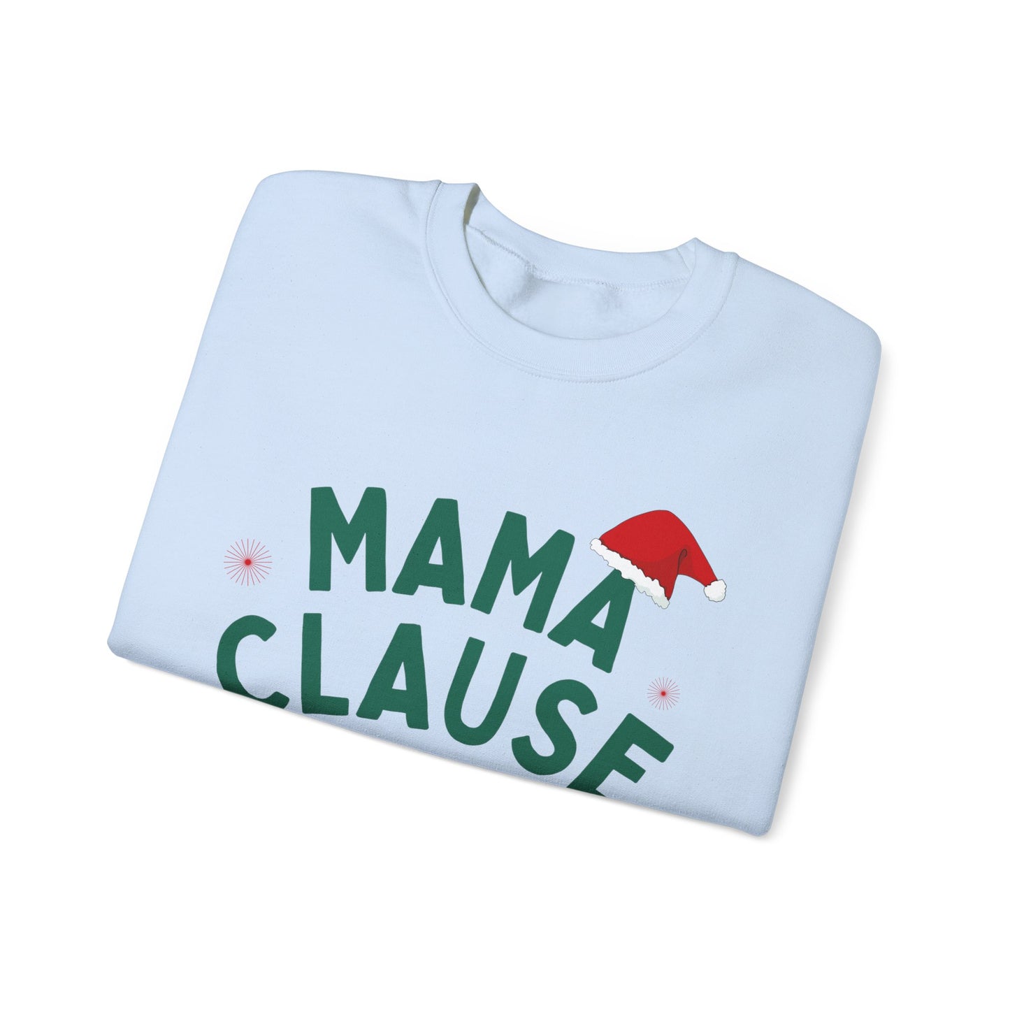 Unisex Heavy Blend Crewneck Sweatshirt Mama Clause Merry & Bright 🎄✨