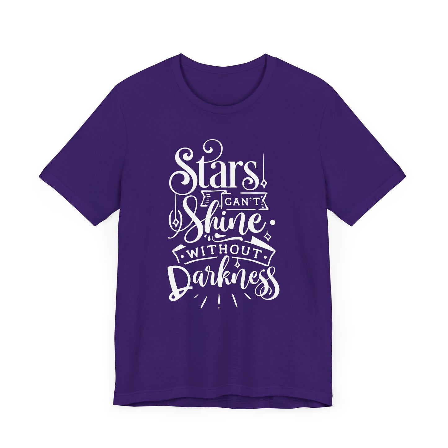 Stars Can't Shine Without Darkness Unisex Jersey Short Sleeve Tee