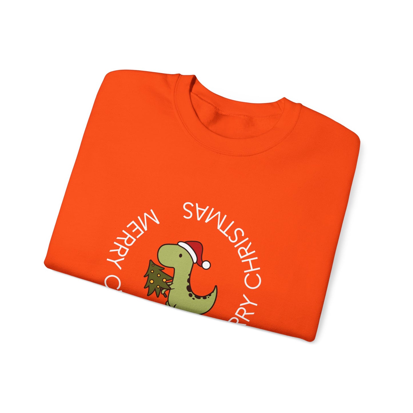 Dino-Merry Christmas 🎄🦖🎅 Unisex Heavy Blend Crewneck Sweatshirt