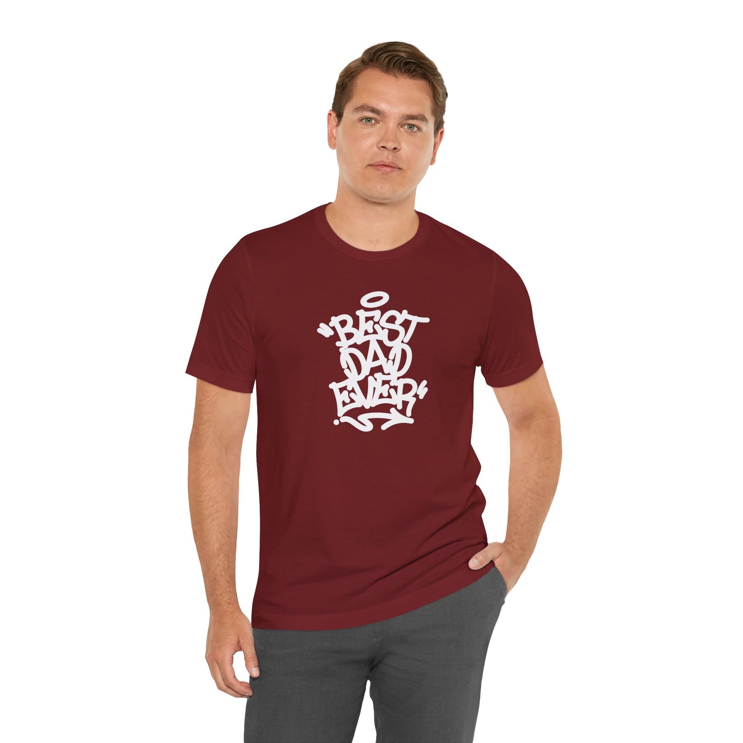 Best Dad Ever Men's Jersey Short Sleeve Tee