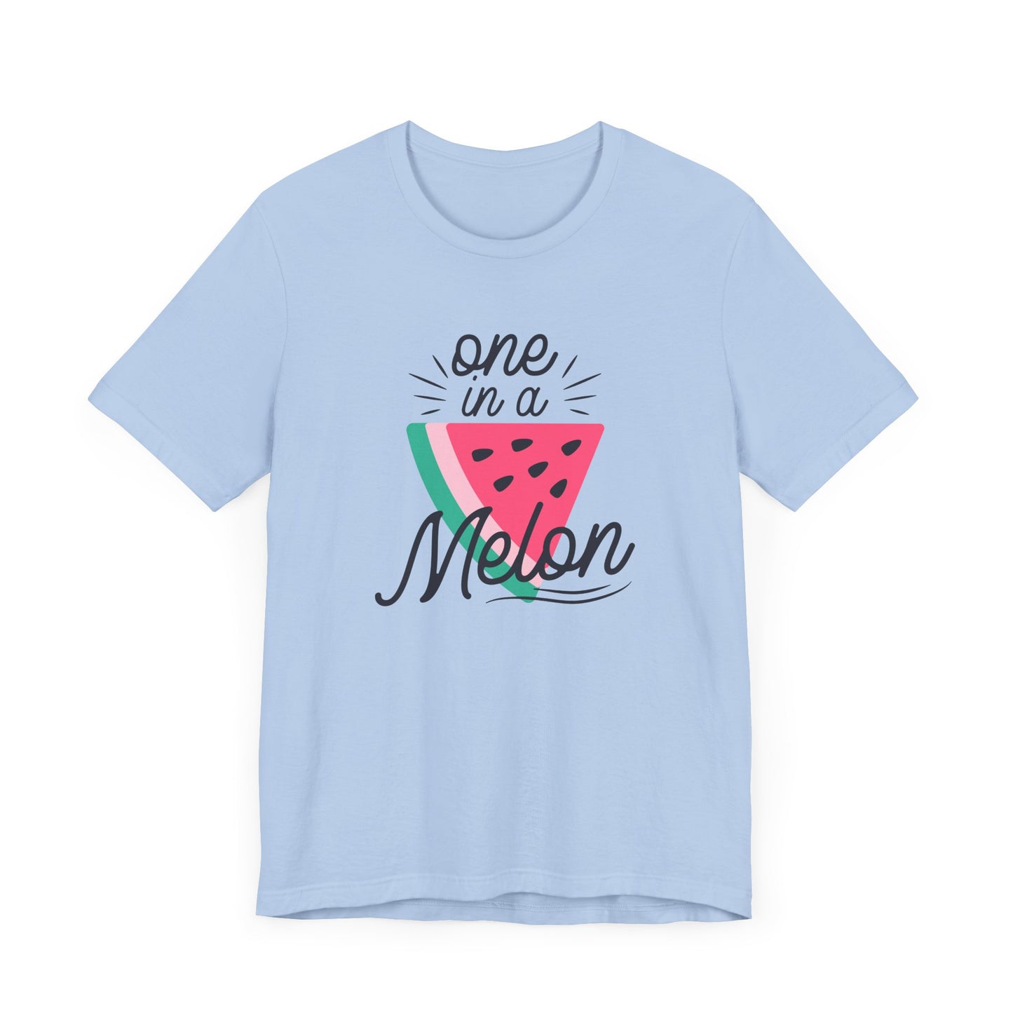 Unisex Jersey Short Sleeve Tee Soft Cotton "One In A Melon" Watermelon Print