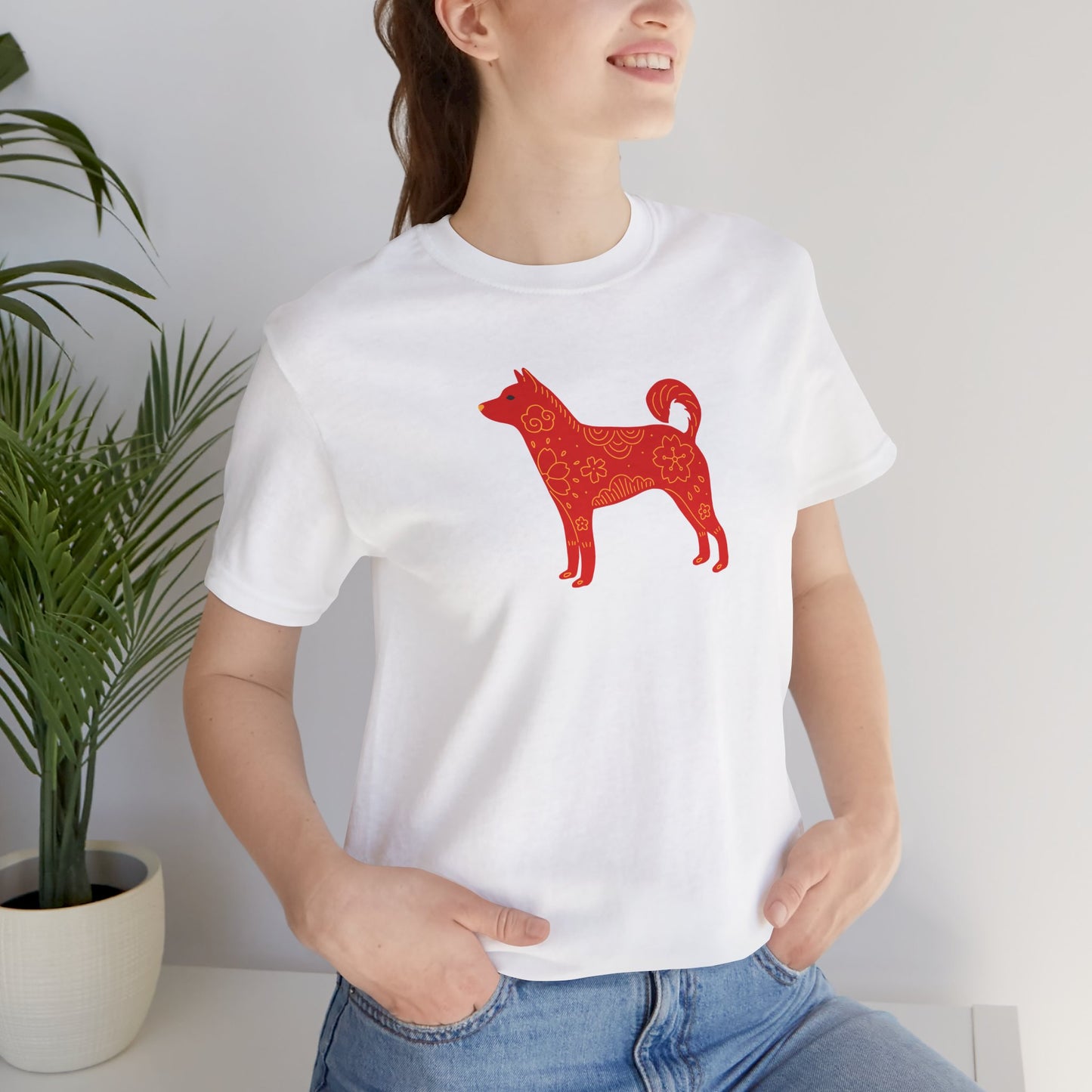 Pawsitively Adorable Year of the Dog Unisex Jersey Short Sleeve Tee