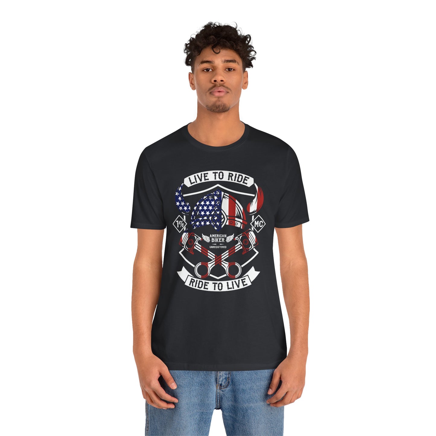 Live To Ride Ride To Live 1% MC Unisex Jersey Short Sleeve Tee