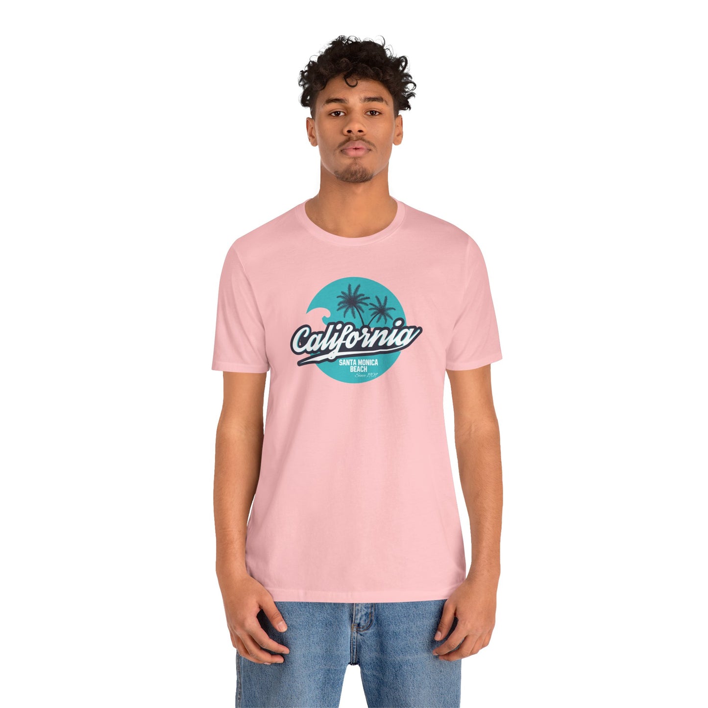 California Santa Monica Beach Unisex Jersey Short Sleeve Tee
