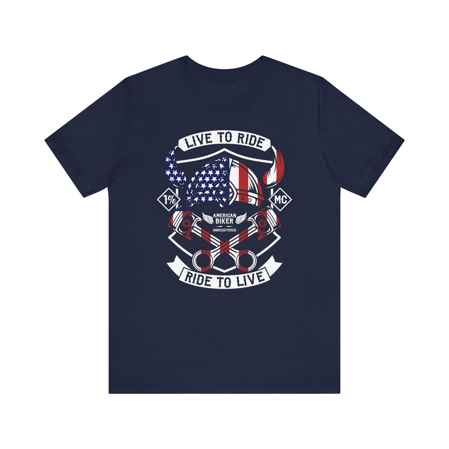 Live To Ride Ride To Live 1% MC Unisex Jersey Short Sleeve Tee