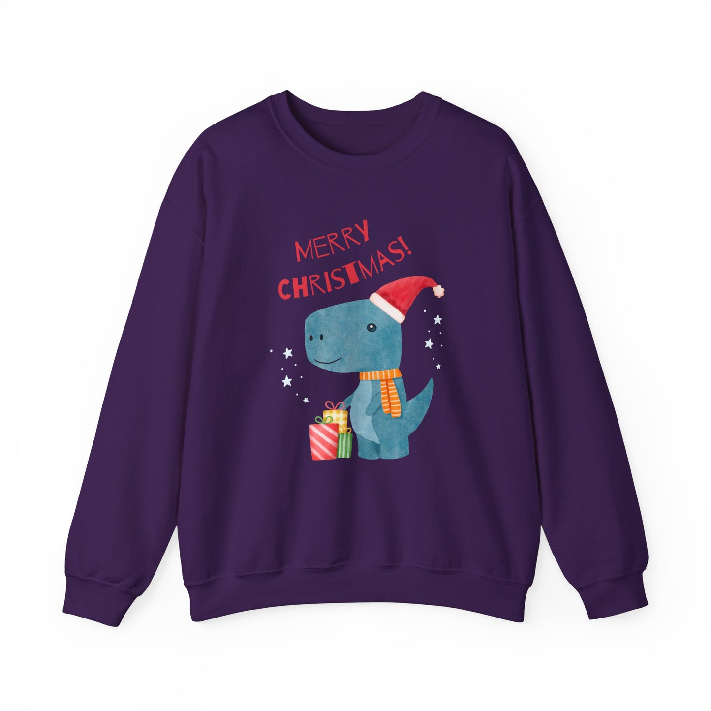 Merry Christmas Dino 🎄🦖🎁 Unisex Heavy Blend Crewneck Sweatshirt
