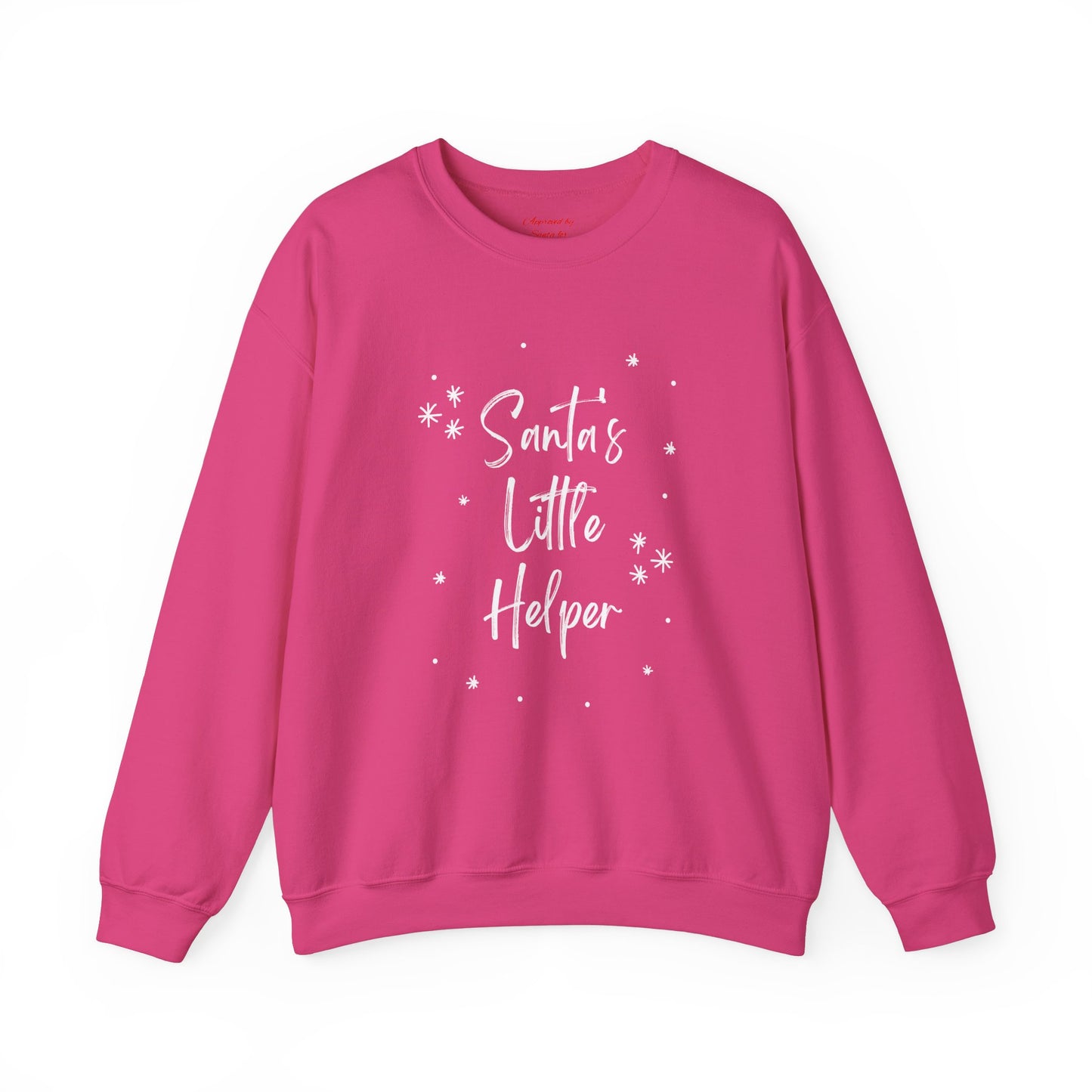 Unisex Heavy Blend Crewneck Sweatshirt Santa's Little Helper with Snowflakes 🎅❄️✨