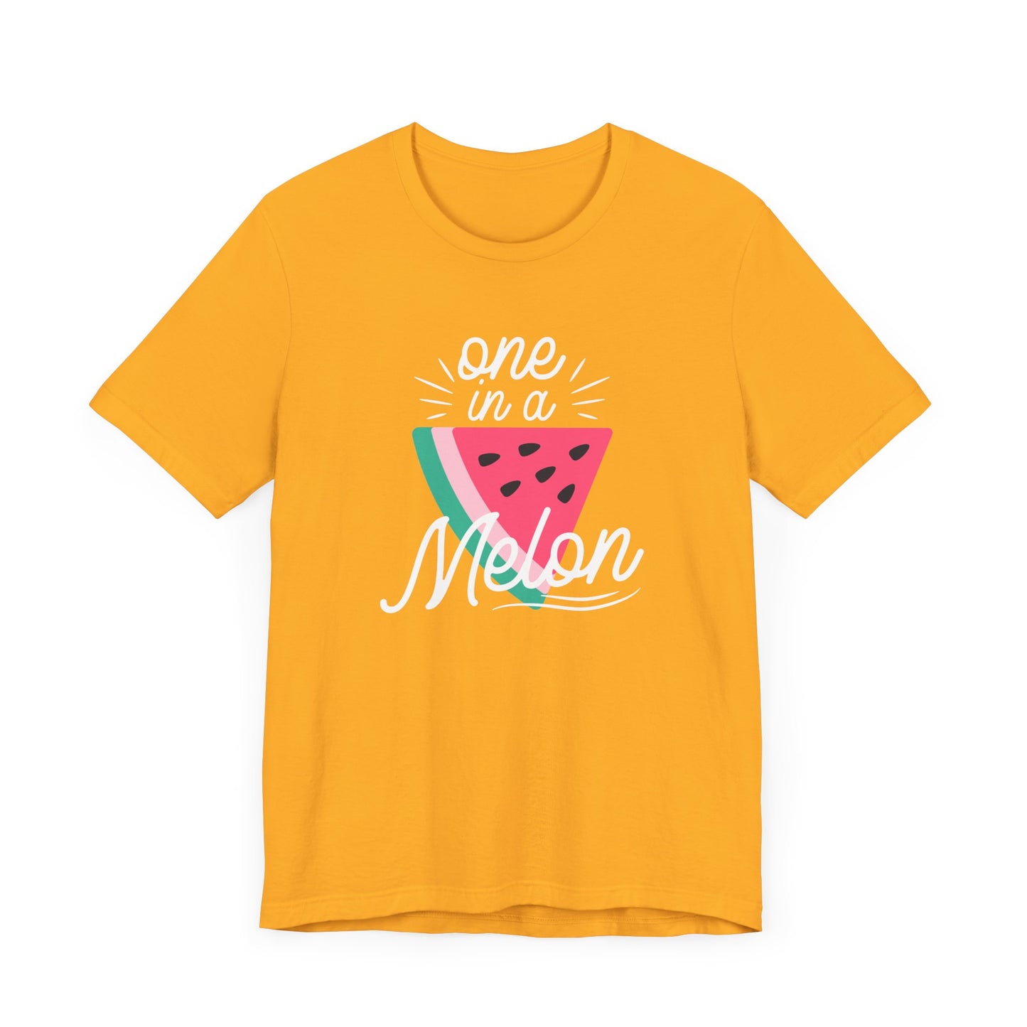 Unisex Jersey Short Sleeve Tee "One In A Melon" Watermelon Print