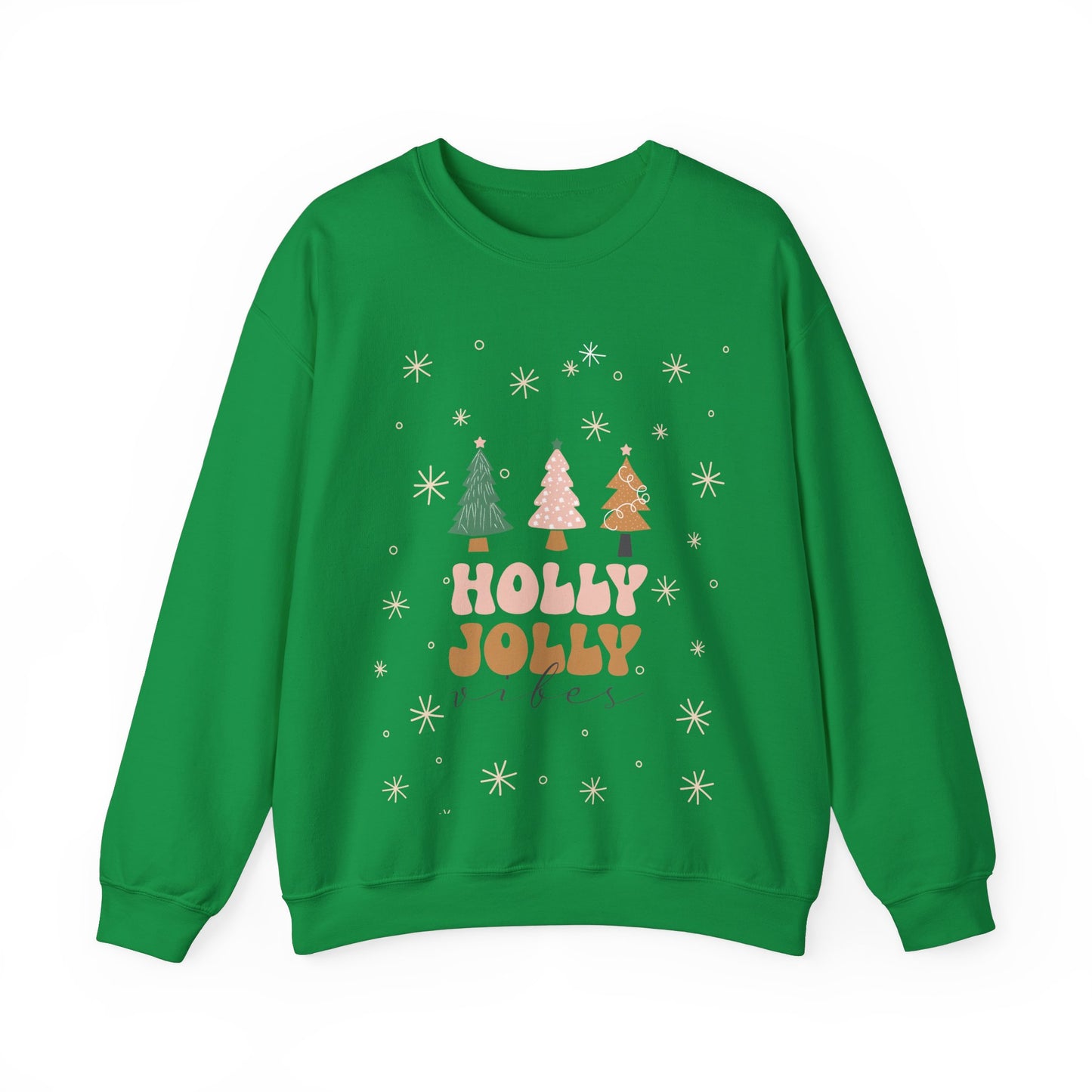 Unisex Heavy Blend Crewneck Sweatshirt Holly Jolly Vibes 🎄✨🌟