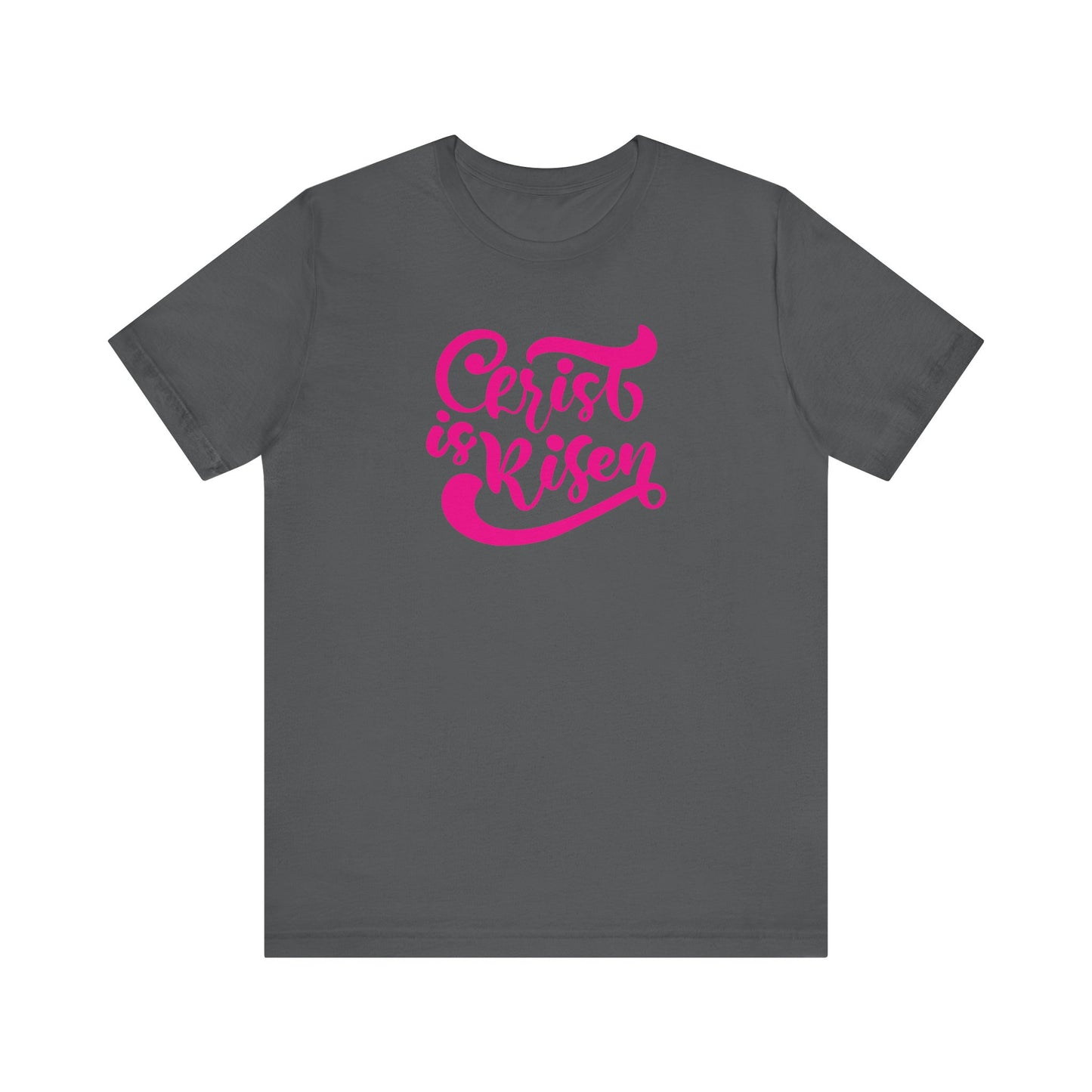 Christ is Risen Pink Print Unisex Jersey Short Sleeve Tee