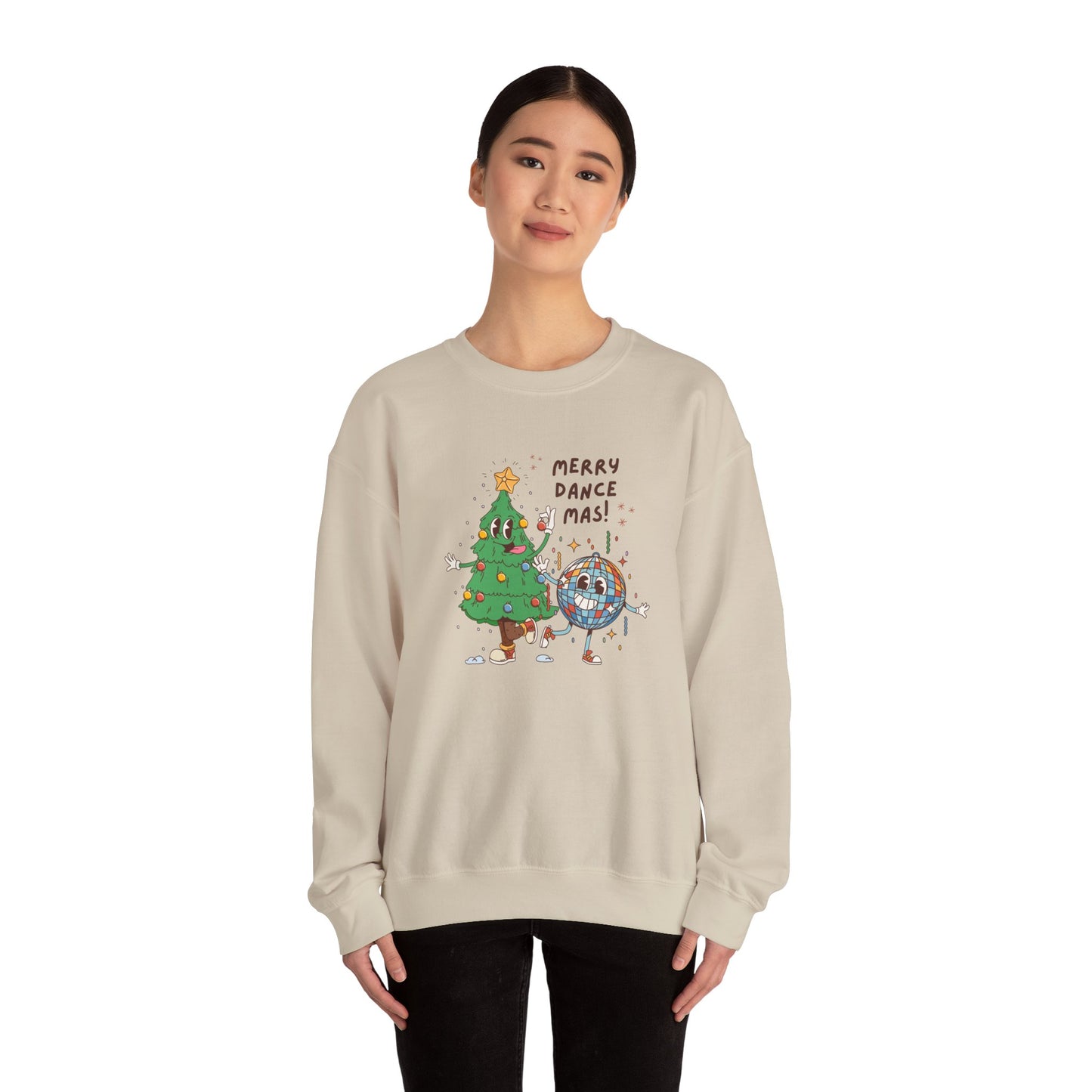 Unisex Heavy Blend Crewneck Sweatshirt Merry Dancemas 🎄🪩✨