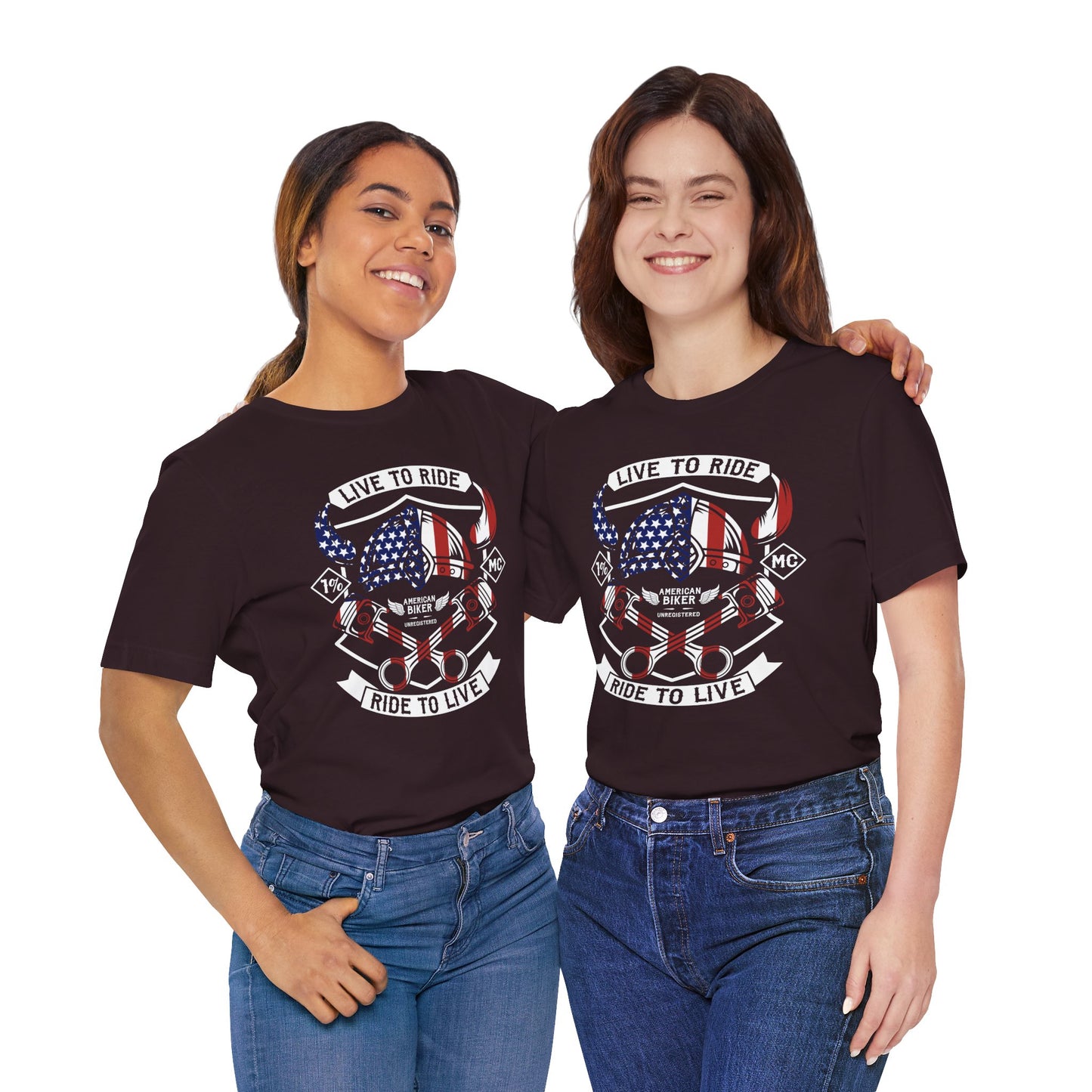 Live To Ride Ride To Live 1% MC Unisex Jersey Short Sleeve Tee