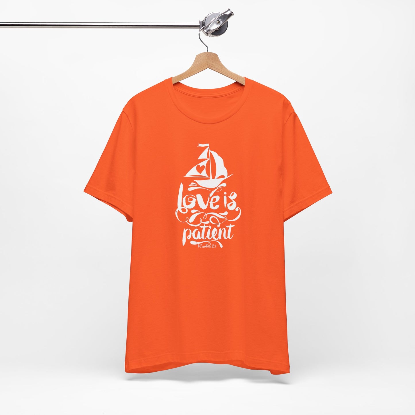 Love Is Patient Corinthians 13:4 Unisex Jersey Short Sleeve Tee